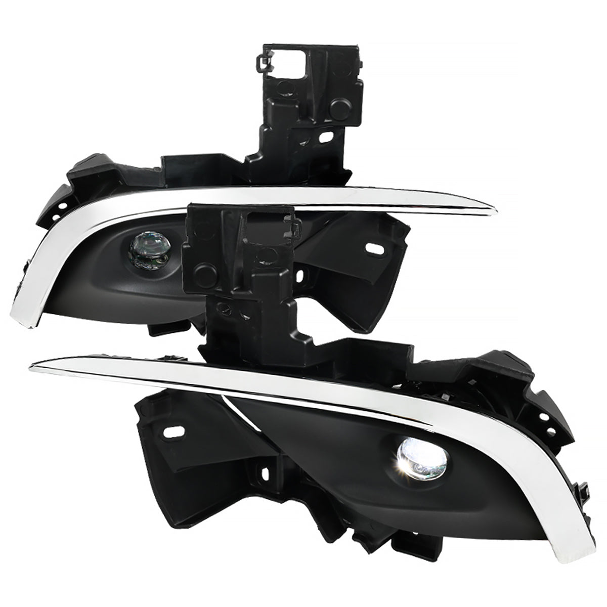 2016-2018 Mazda 6 Sedan 6500K LED Projector Fog Lights Kit (Chrome Housing/Clear Lens)