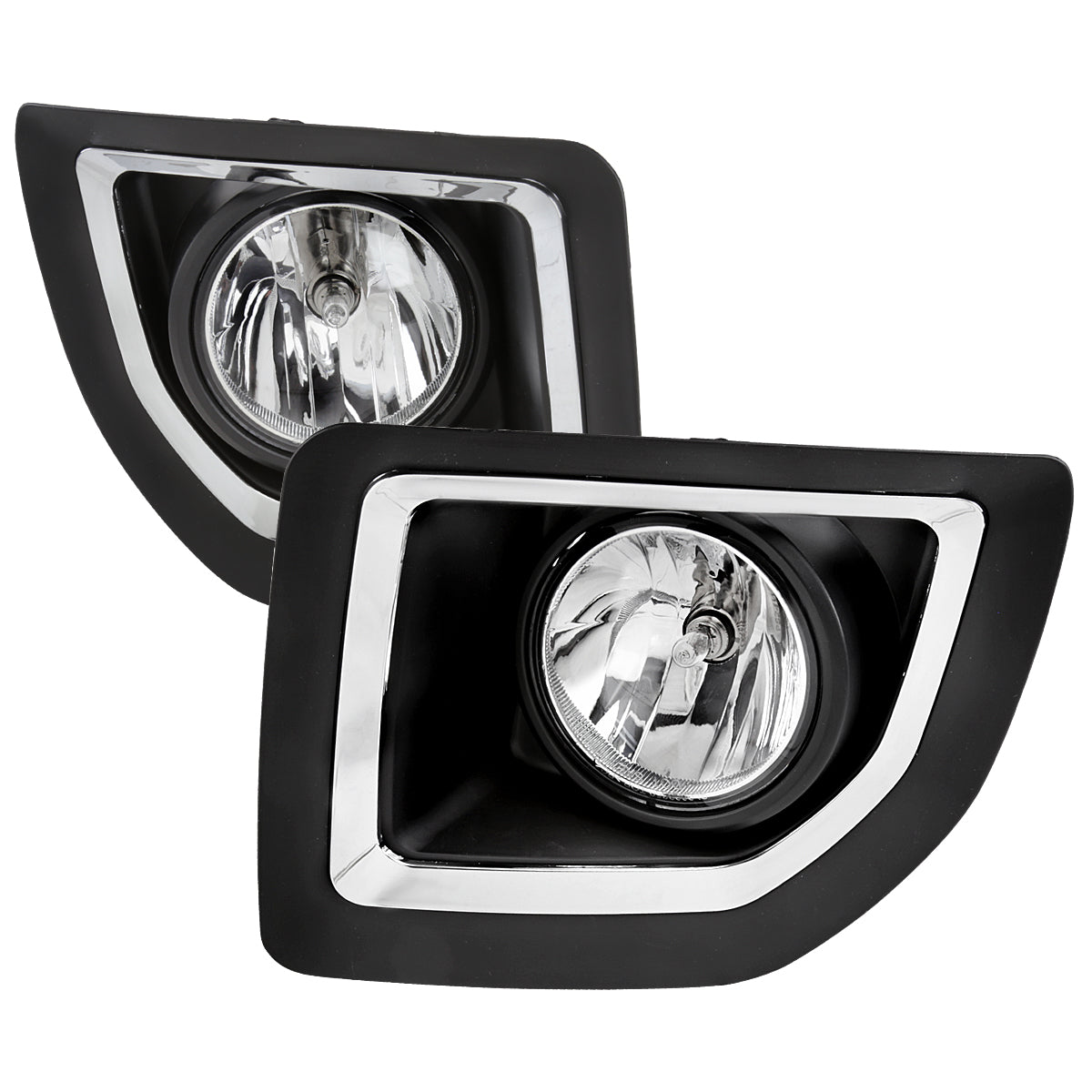 2015-2018 GMC Sierra 2500HD/3500HD PS24W Fog Lights Kit (Chrome Housing/Clear Lens)