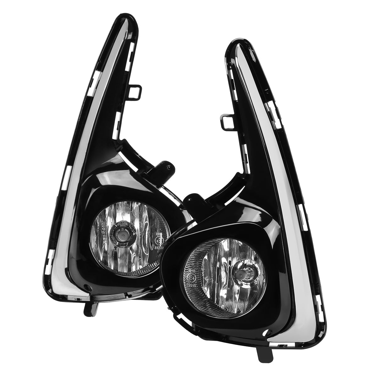 2018-2019 Toyota Yaris Hatchback H16 Fog Lights Kit (Chrome Housing/Clear Lens)