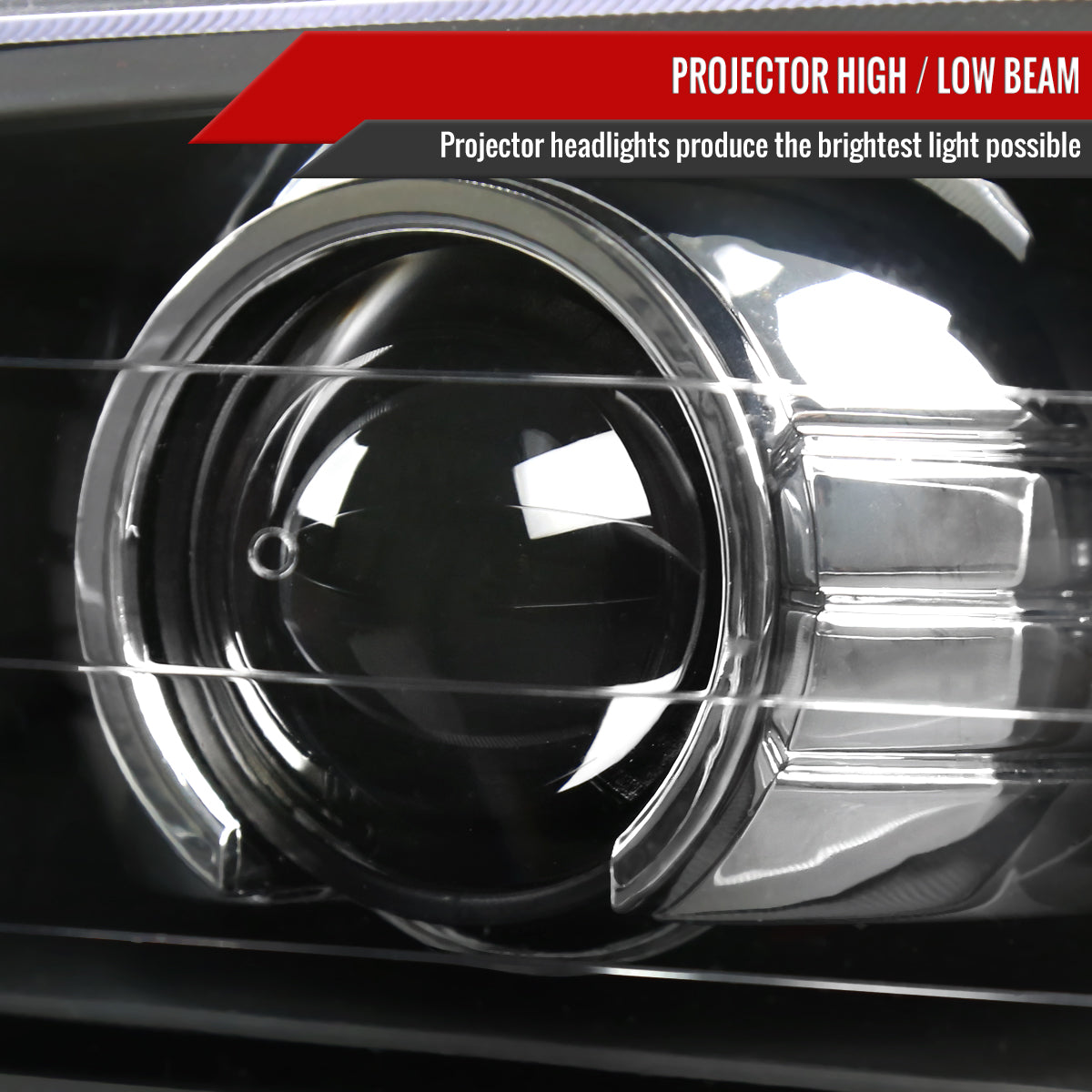 1995-2001 Subaru Impreza Retro Style Projector Headlights (Matte Black Housing/Clear Lens)