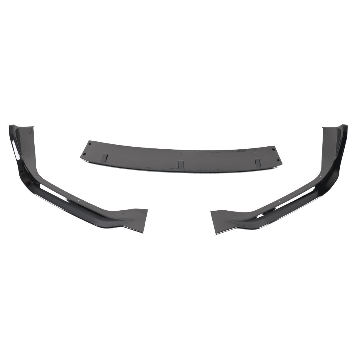2014-2016 Lexus IS250 F-Sport Glossy Black 3PC Front Bumper Lip Splitter Kit