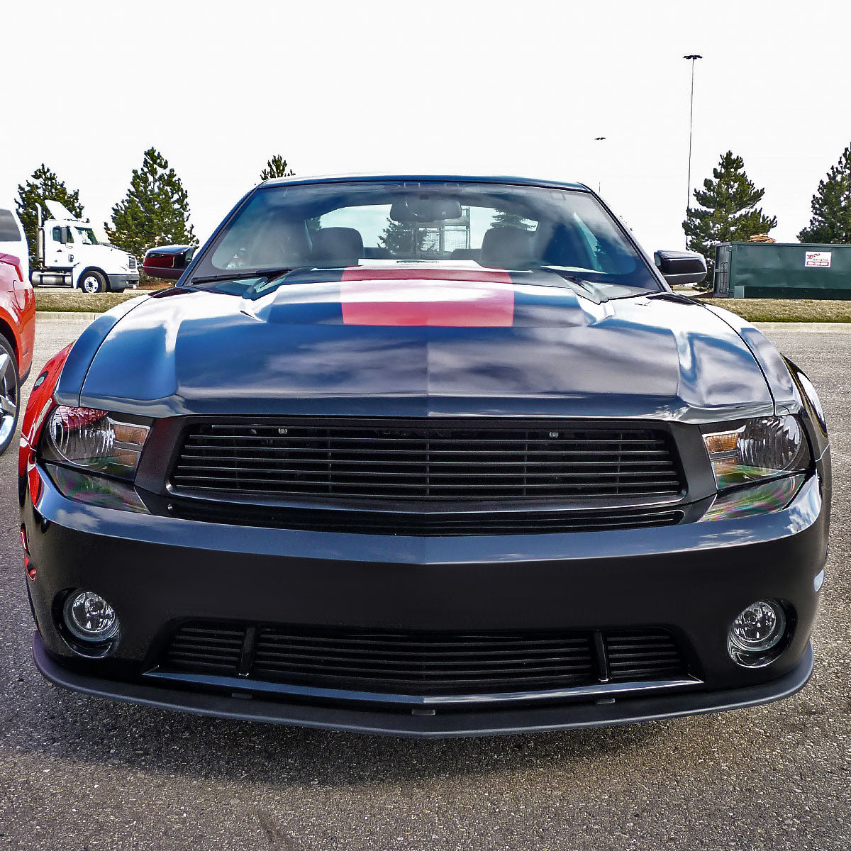 2005-2009 Ford Mustang V8 Polyurethane CV3 Style Bumper Lip
