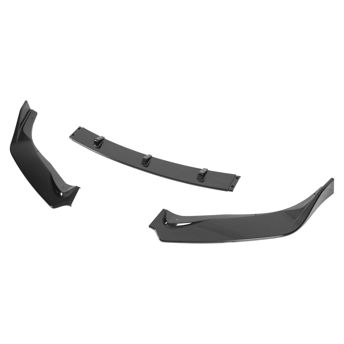 2016-2019 Nissan Sentra Glossy Black Polypropylene 3PC Bumper Lip