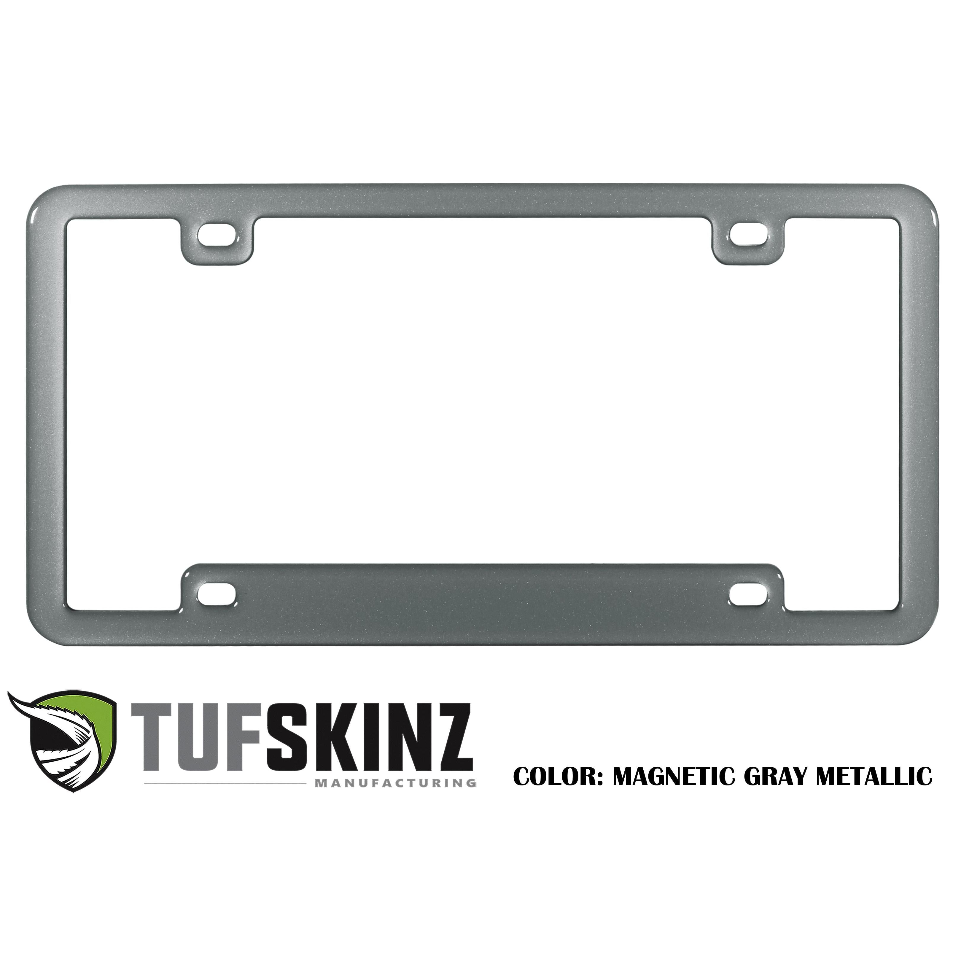 License Plate Frame Accent Trim Fits 0-0 Universal *OE Color - Magnetic Gray Metallic
