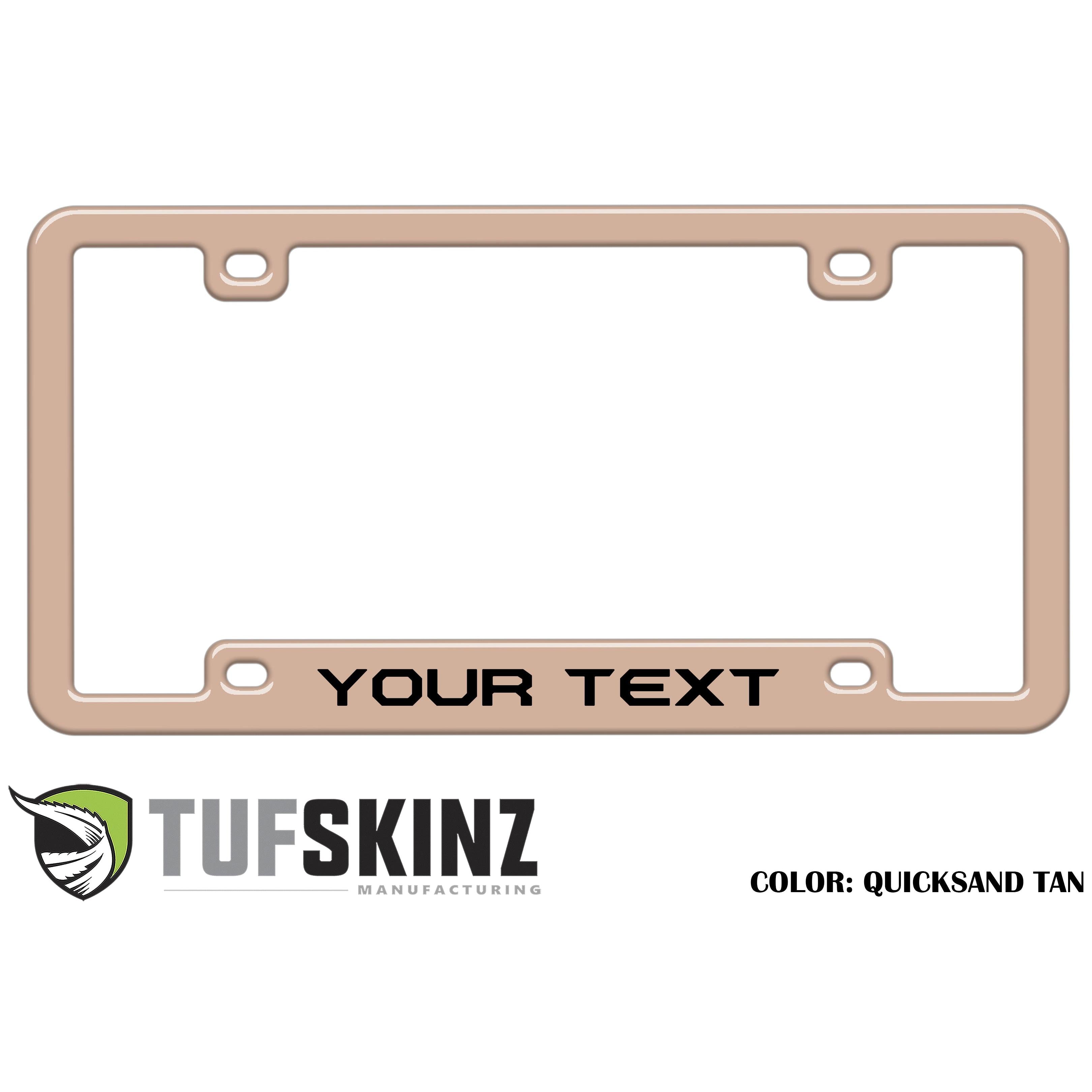 License Plate Frame Accent Trim Fits 0-0 Universal *OE Color - Quicksand Tan
