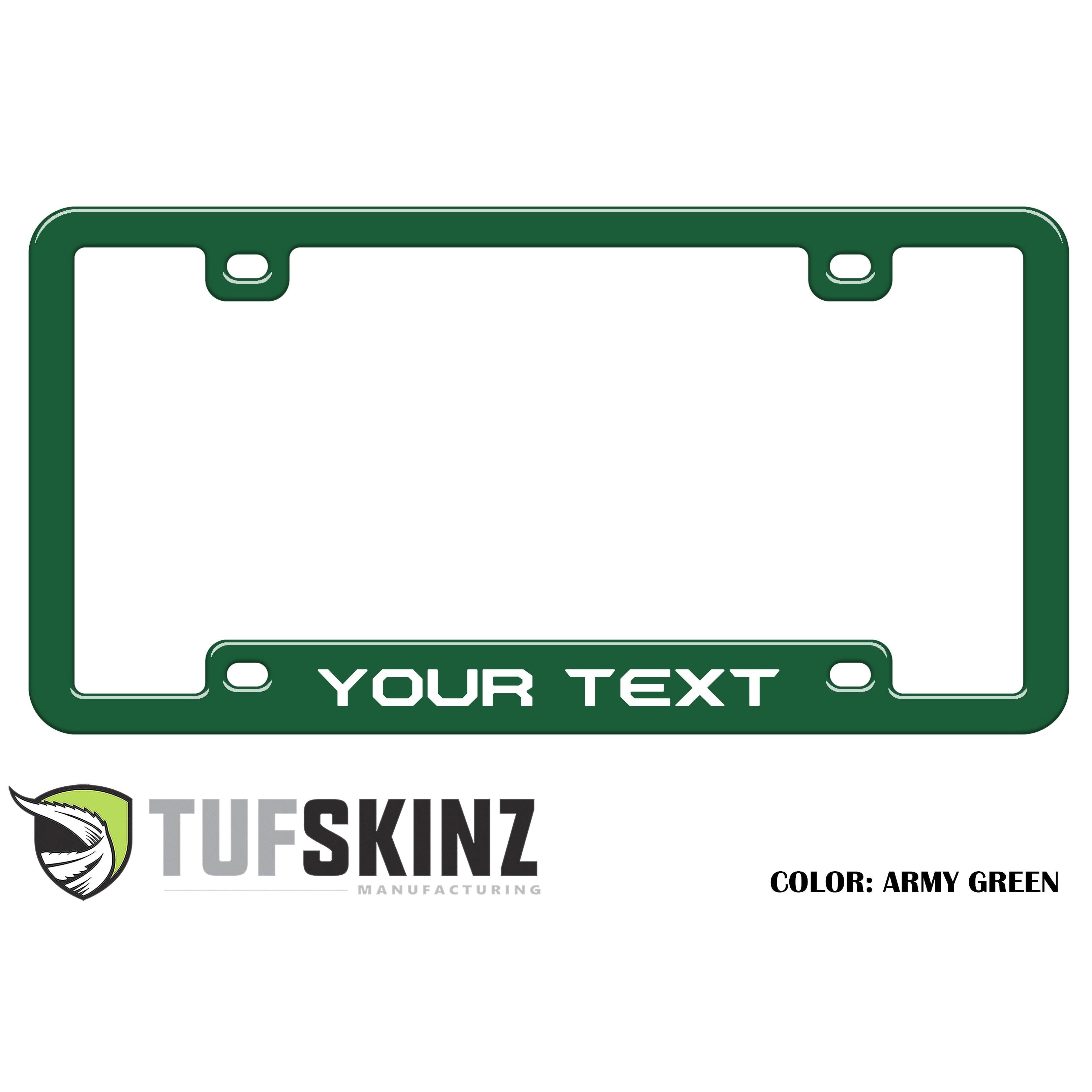 License Plate Frame Accent Trim Fits 0-0 Universal *OE Color - Army Green