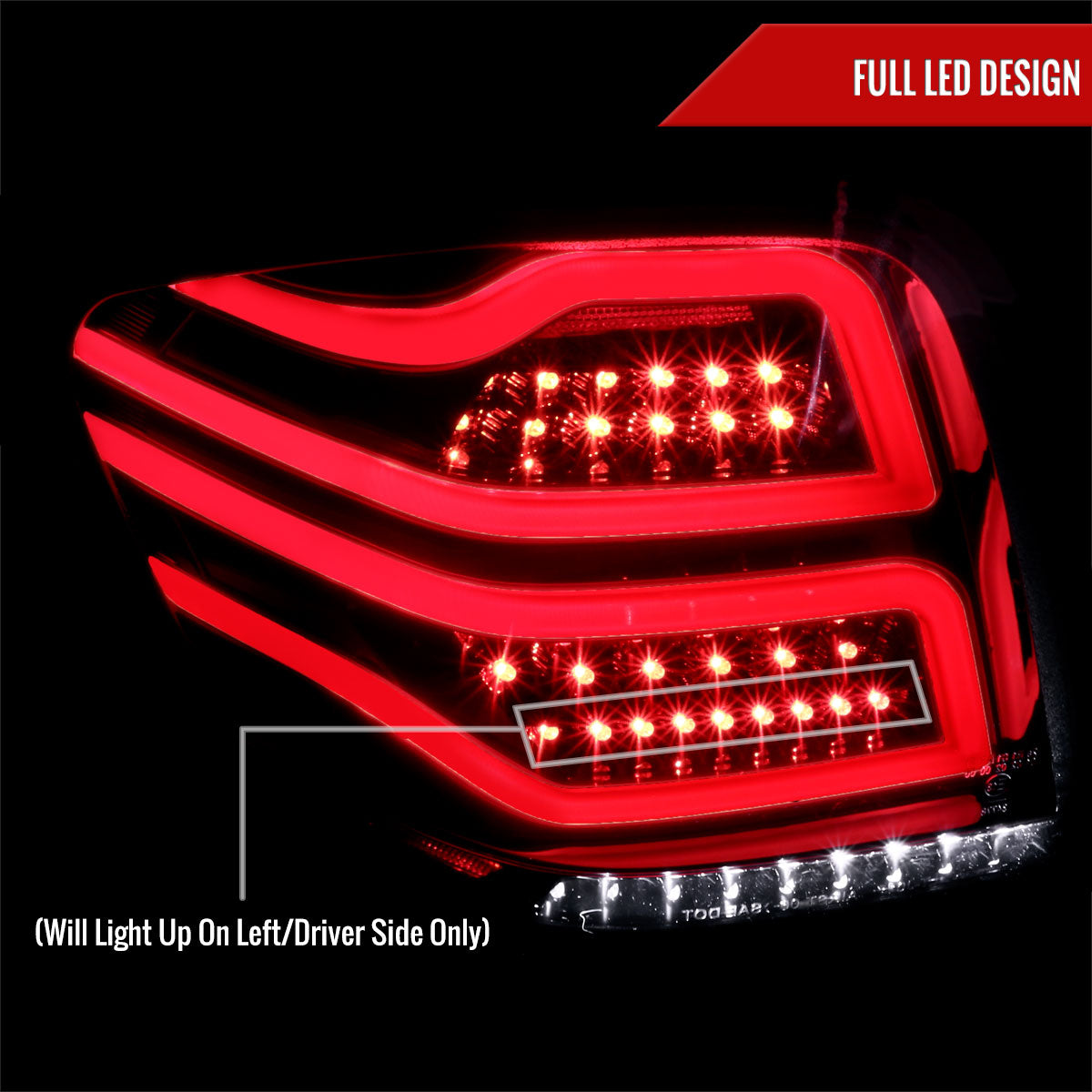 2006-2011 Mercedes Benz W164 ML Class LED Tail Lights (Jet Black Housing/Clear Lens)