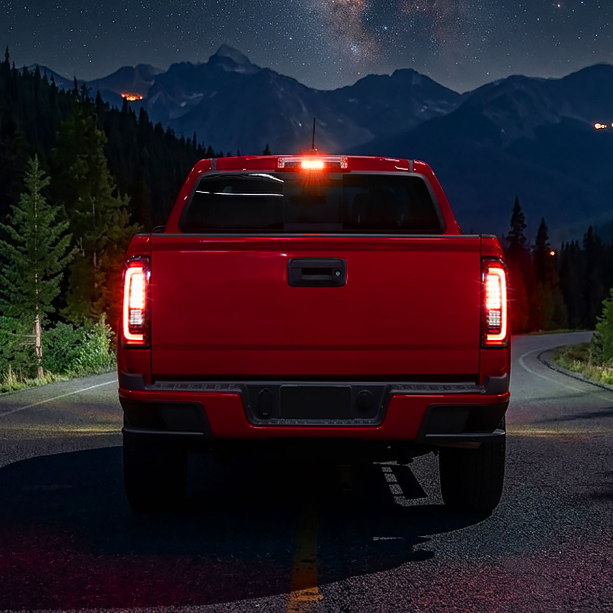 2015-2022 Chevrolet Colorado GMC Canyon Full LED Sequential Tail Lights (Jet Black Housing / Clear Lens)