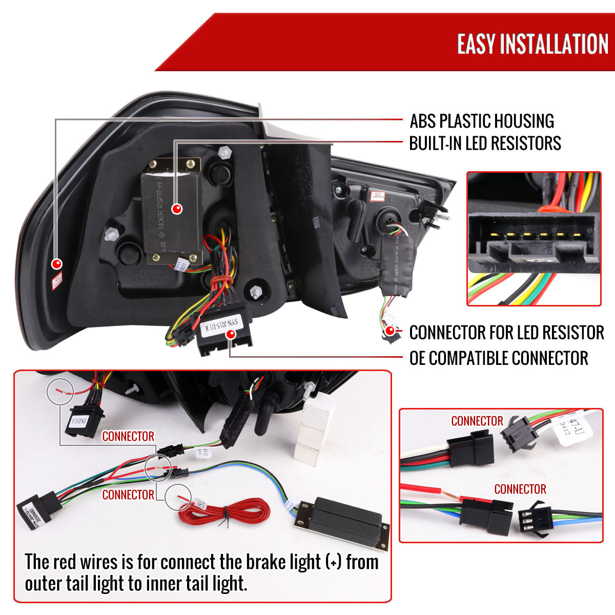 2009-2011 BMW E90 3-Series 4Dr Sedan LED Tail Light (Chrome Housing/Smoked Lens)