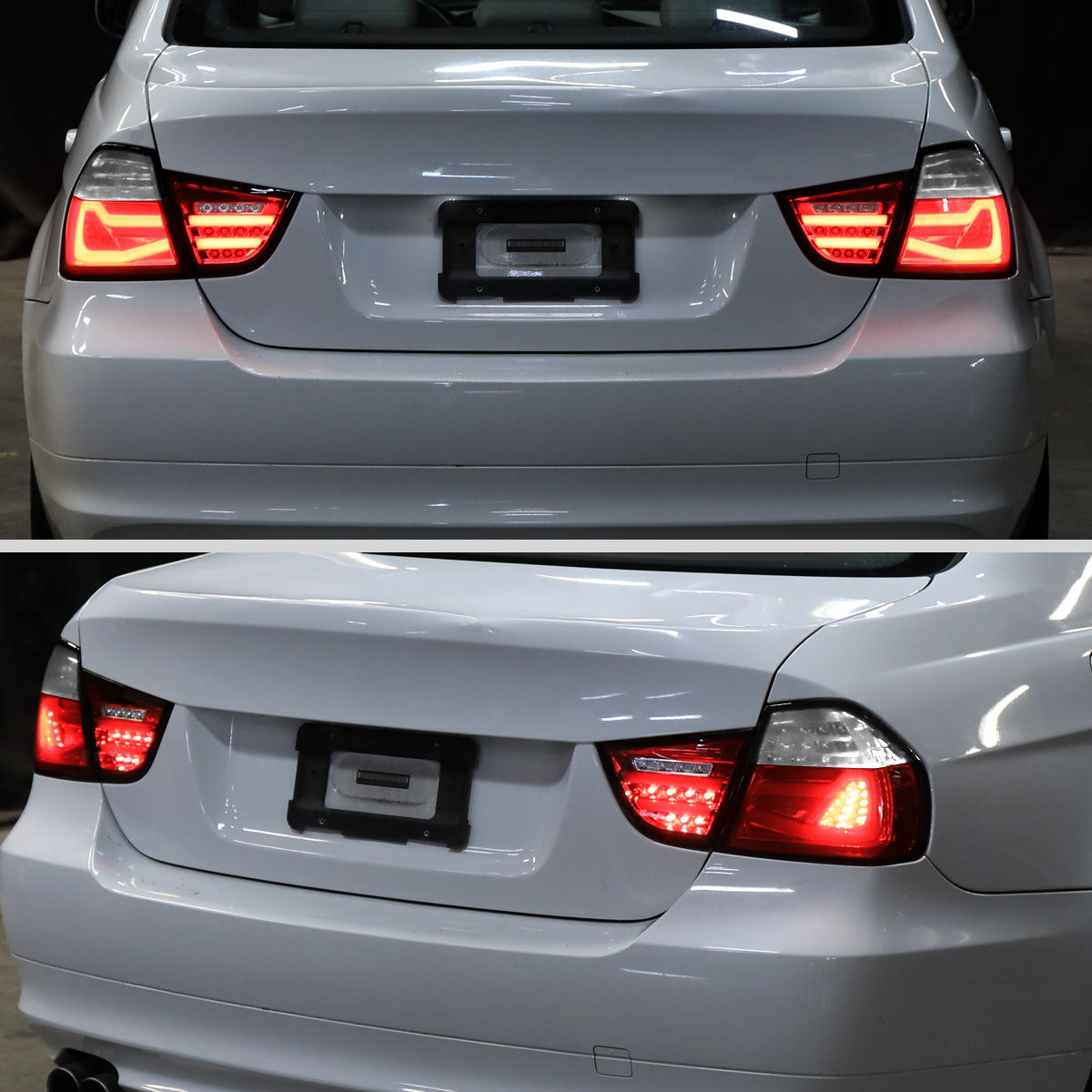 2009-2011 BMW E90 3-Series 4Dr Sedan LED Tail Light (Chrome Housing/Red Smoked Lens)