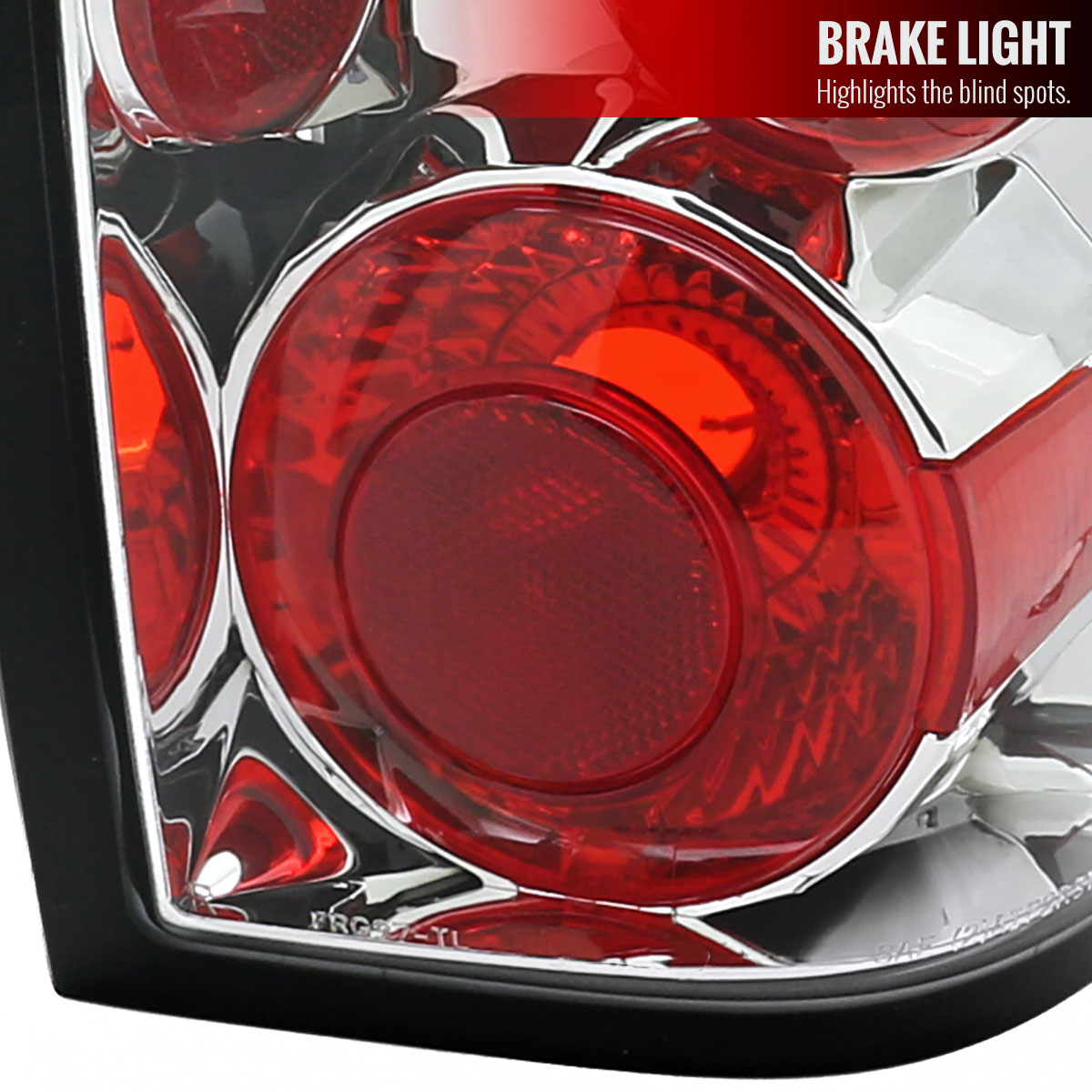 2001-2005 Ford Ranger Tail Lights (Chrome Housing/Clear Lens)