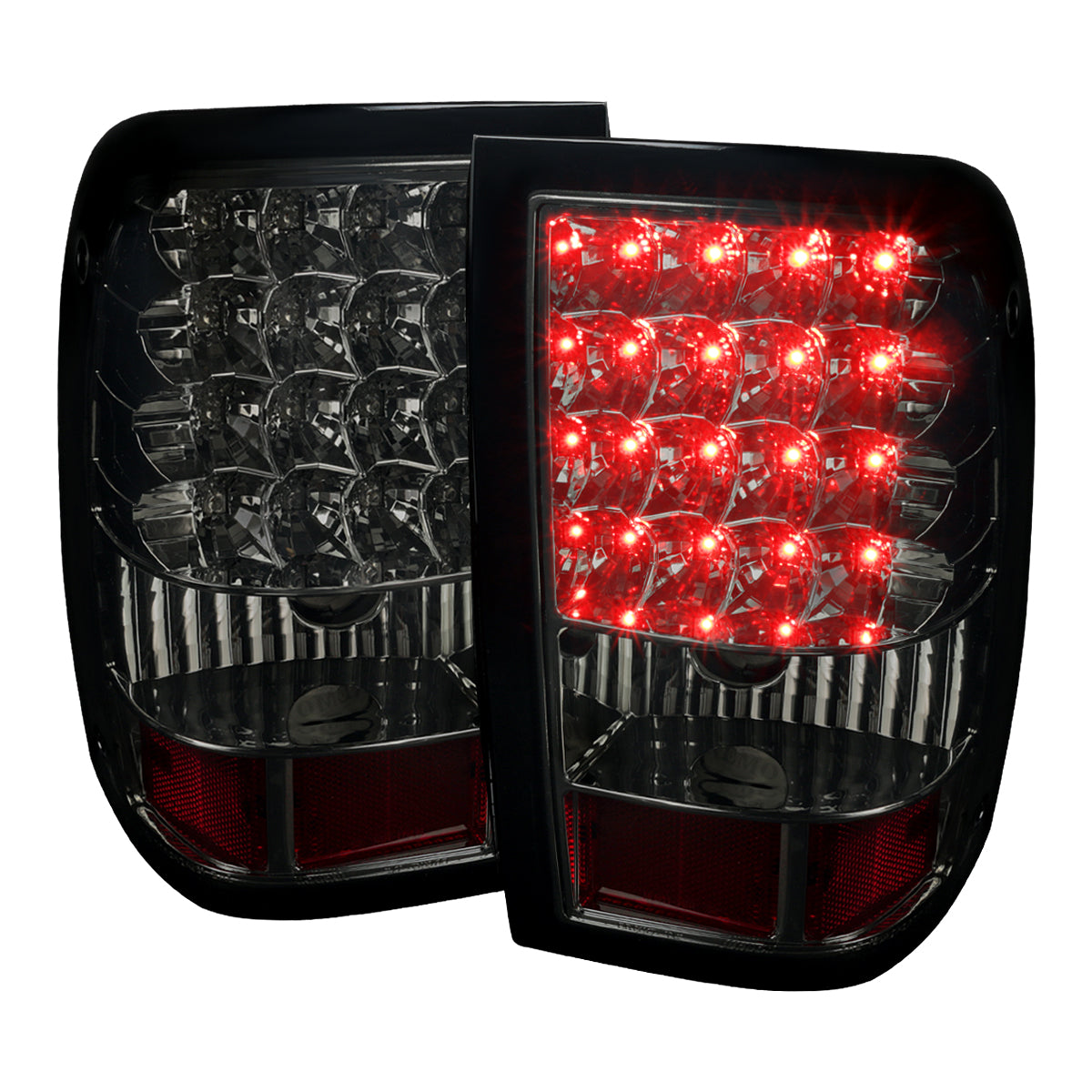 2006-2011 Ford Ranger LED Tail Lights (Chrome Housing/Smoked Lens)