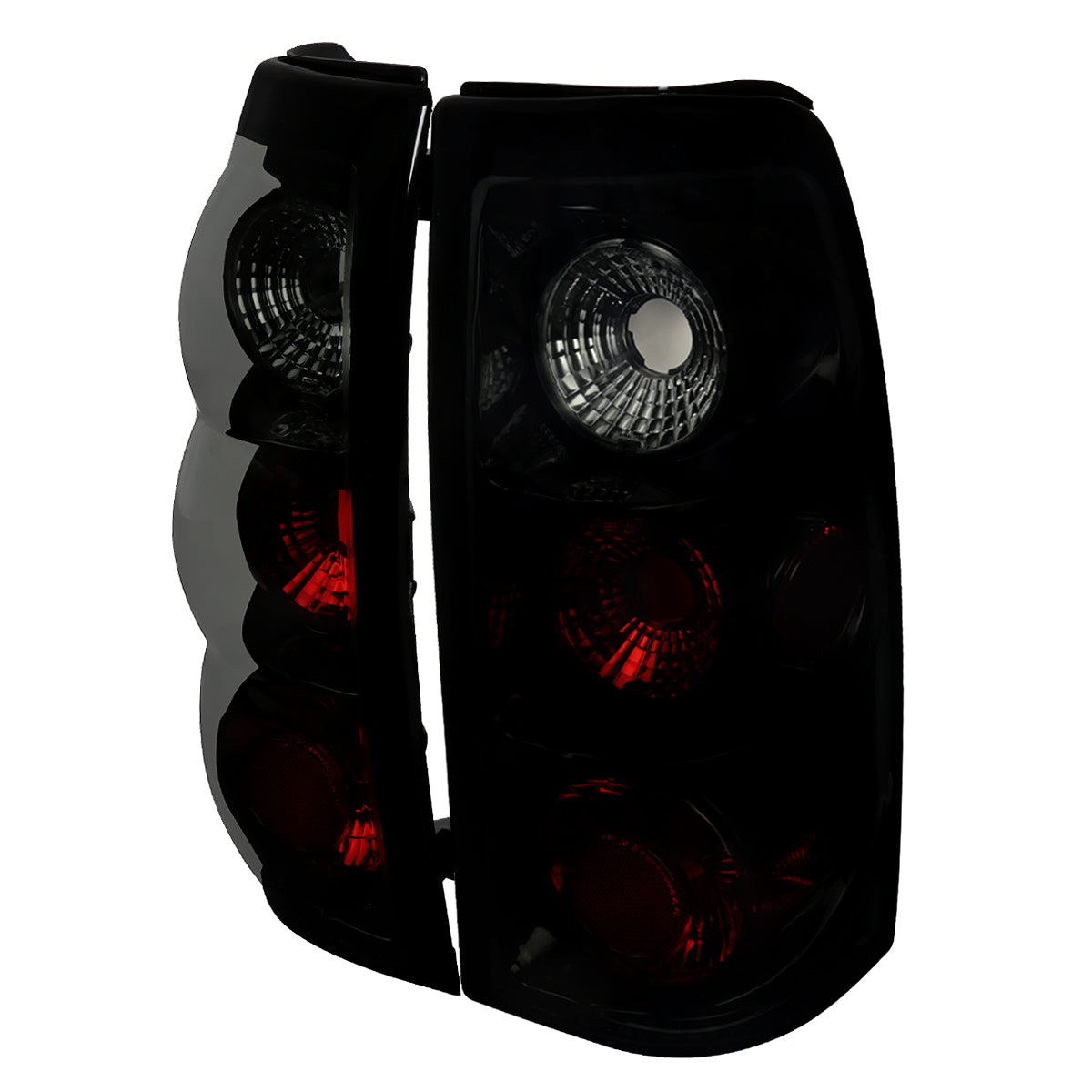 2003-2006 Chevrolet Silverado Tail Lights (Glossy Black Housing/Smoked Lens)