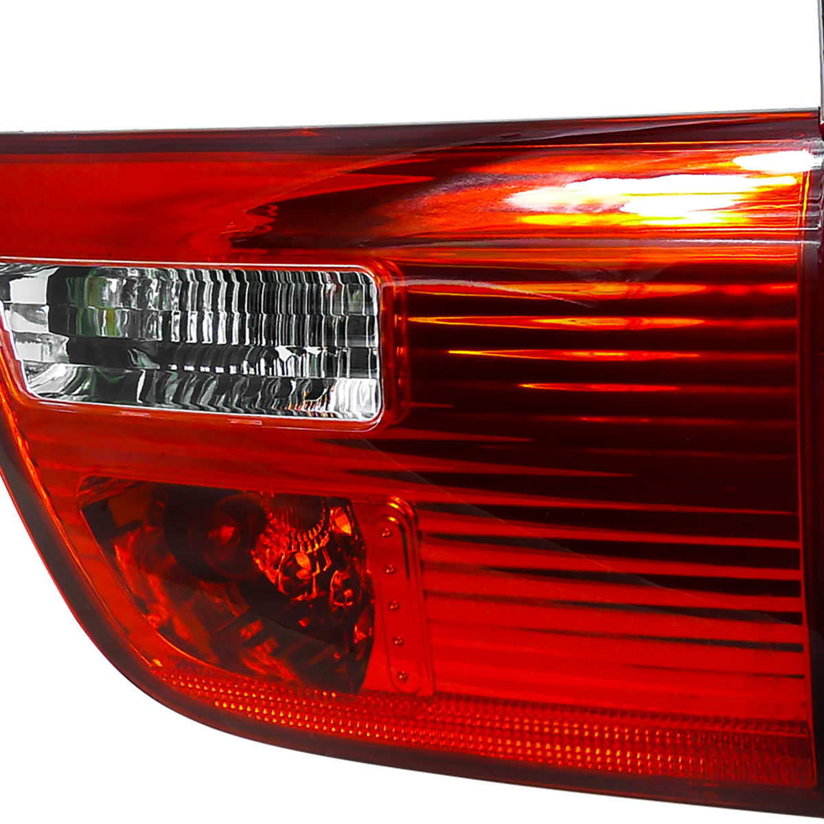 2000-2006 BMW E53 X5 Tail Lights (Chrome Housing/Red Clear Lens)