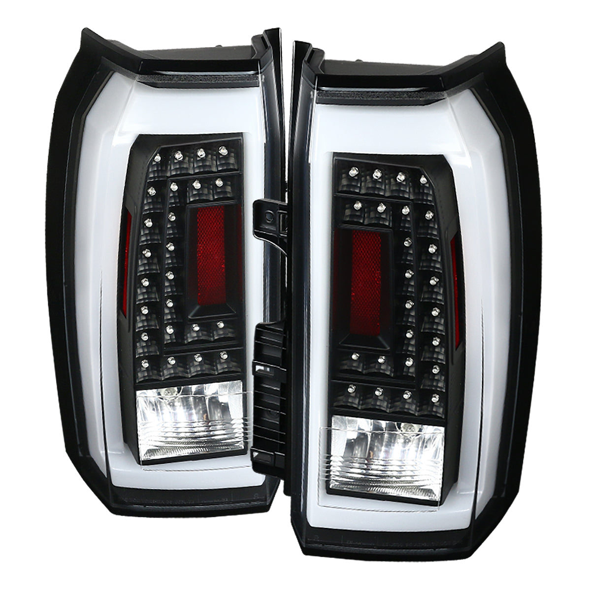 2015-2020 GMC Yukon/Yukon XL LED Tail Lights (Matte Black Housing/Clear Lens)