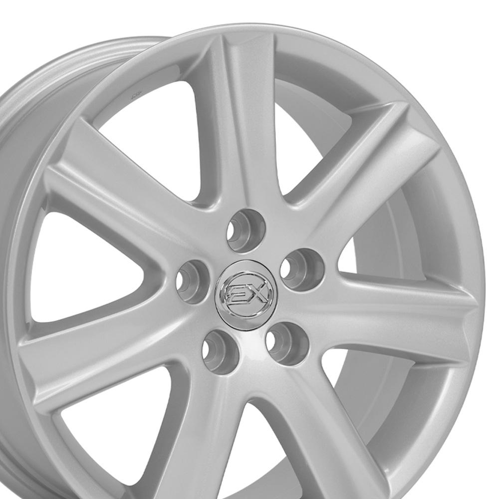 17" Replica LX12 fits Lexus ES 17x7 Silver-SR1 Performance