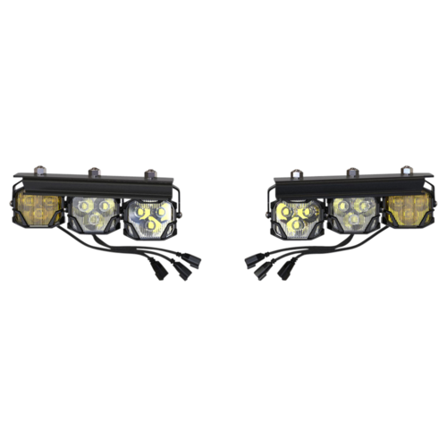 Morimoto Offroad 4B Fog Brackets: Type Bronco Triple 2021