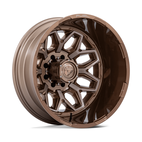 Fuel 1PC D876 Flux Dually 22x8.25 Bronze Wheel with -246 Offset and 8x210 Bolt Pattern