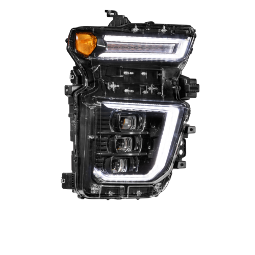 Morimoto MM XB LED Headlights for Silverado HD (2020+), Silver Finish