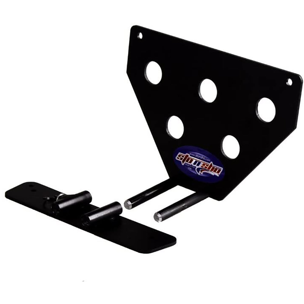 STO N SHO Front License Plate Bracket for 2018-2020 Jeep Wrangler JL Sahara and Rubicon and 2020 Jeep Gladiator Overland and Rubicon with Plastic Bumper-SR1 Performance