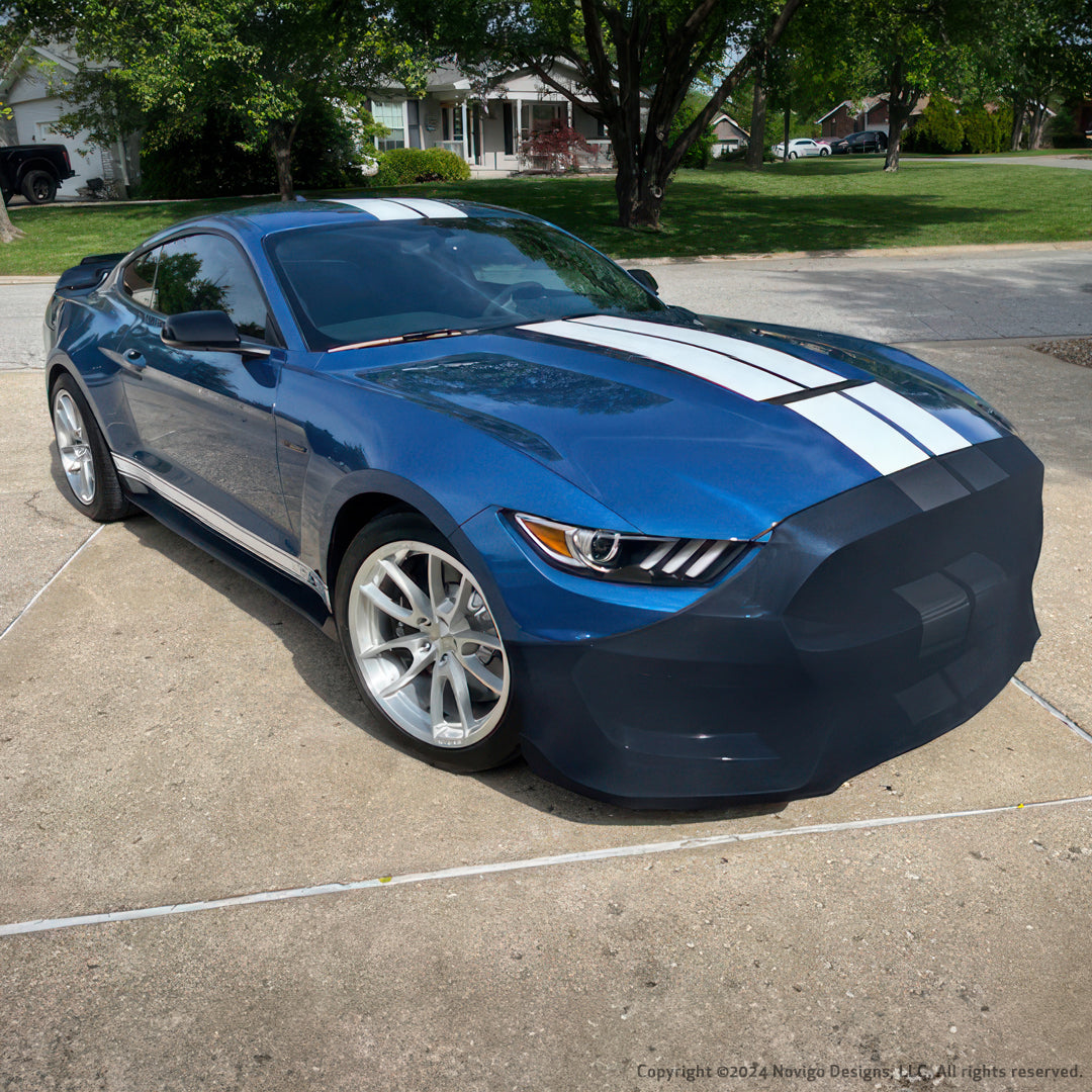 2015-2024 Ford Mustang 6th & 7th Gen NoviStretch Front Bumper Bra Mask-SR1 Performance