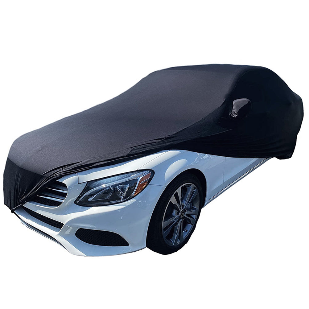 2012-2024 Mercedes AMG C 63, AMG C 43 & C300 Sedans Ultraguard Stretch Satin Indoor Car Cover - Black-SR1 Performance