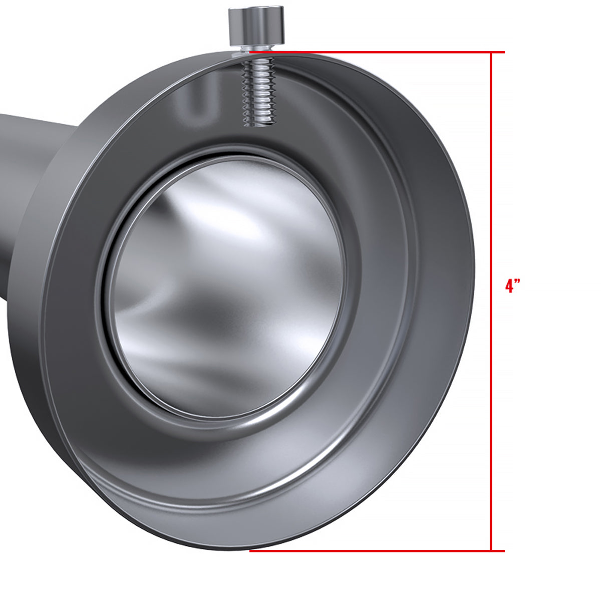 Universal 4" Inlet Stainless Steel Muffler Silencer