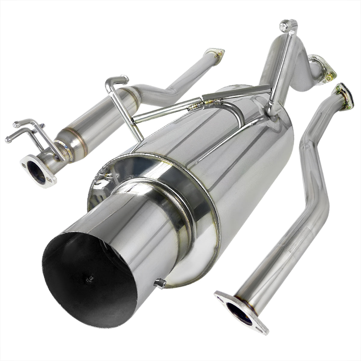 2001-2005 Honda Civic EX HX Si Coupe T-304 Stainless Steel N1 Style Catback Exhaust System