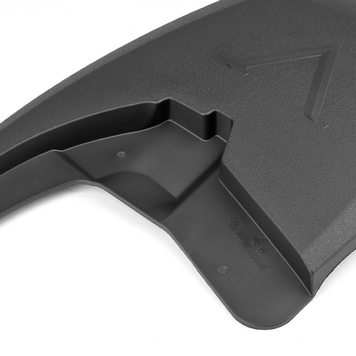 2009-2018 Dodge RAM 1500 / 2019-2021 Dodge RAM Classic / 2010-2018 RAM 2500 3500 Black ABS Front & Rear Mud Flap Splash Guards (Models without OEM Wheel Lip Moldings)