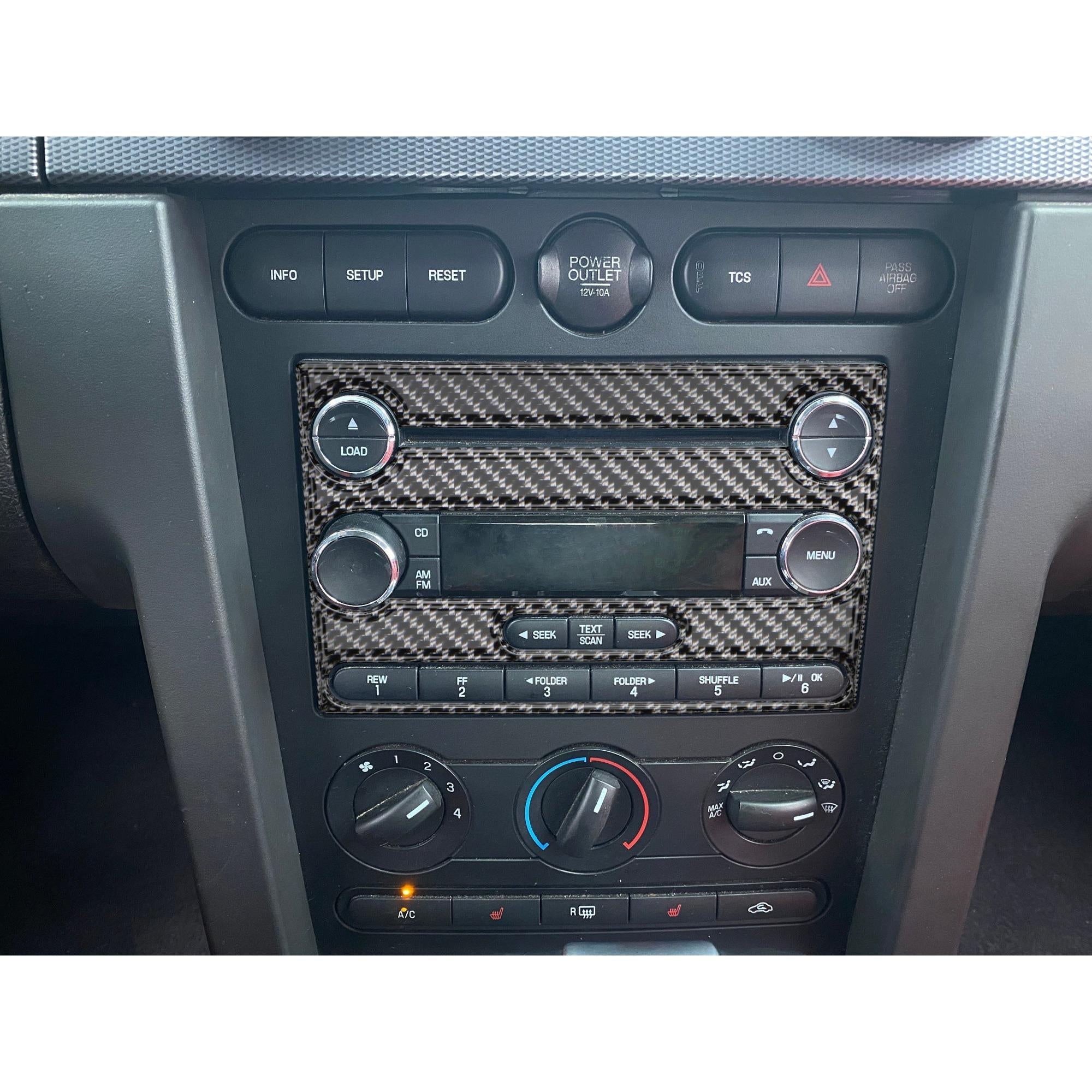 Radio Accent Trim Fits 2005-2009 Ford Mustang