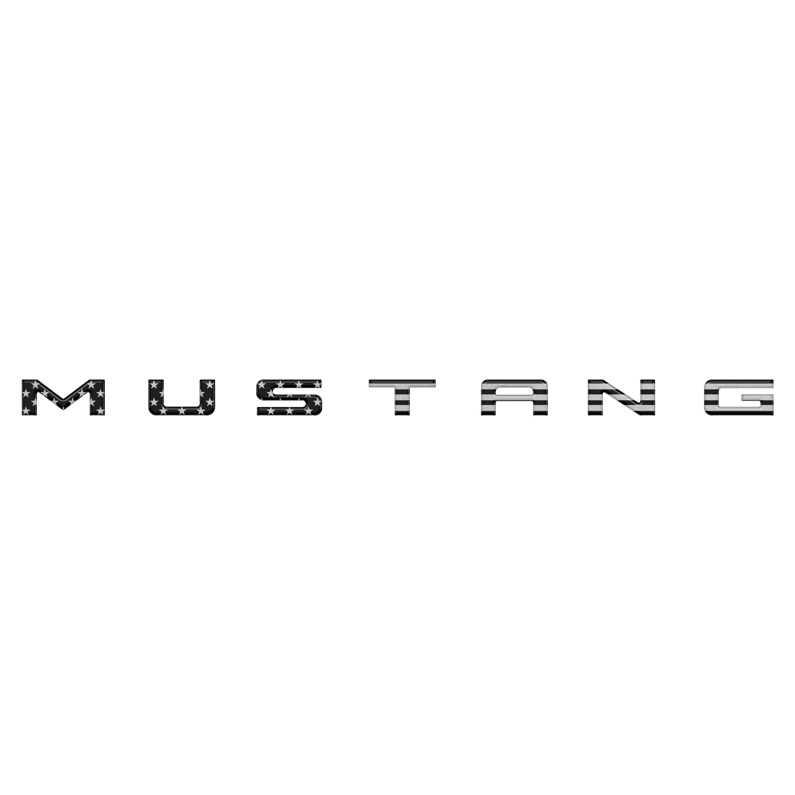 Engine Bay Letter Inserts Fits 2024-2026 Ford Mustang