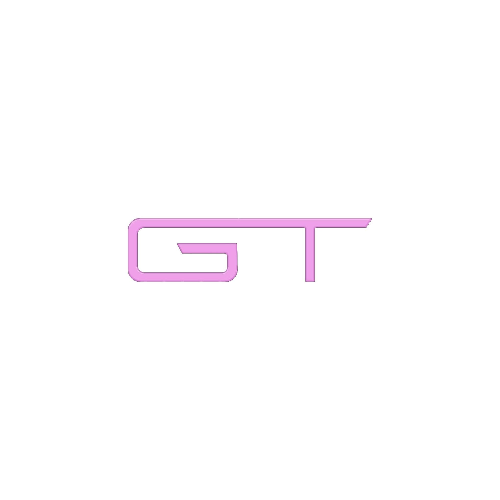 Rear GT Emblem Inserts Fits 2024-2026 Ford Mustang
