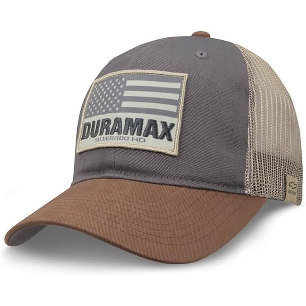 Chevy Silverado HD Duramax USA Flag Hat - Chevrolet Snapback Cap-SR1 Performance