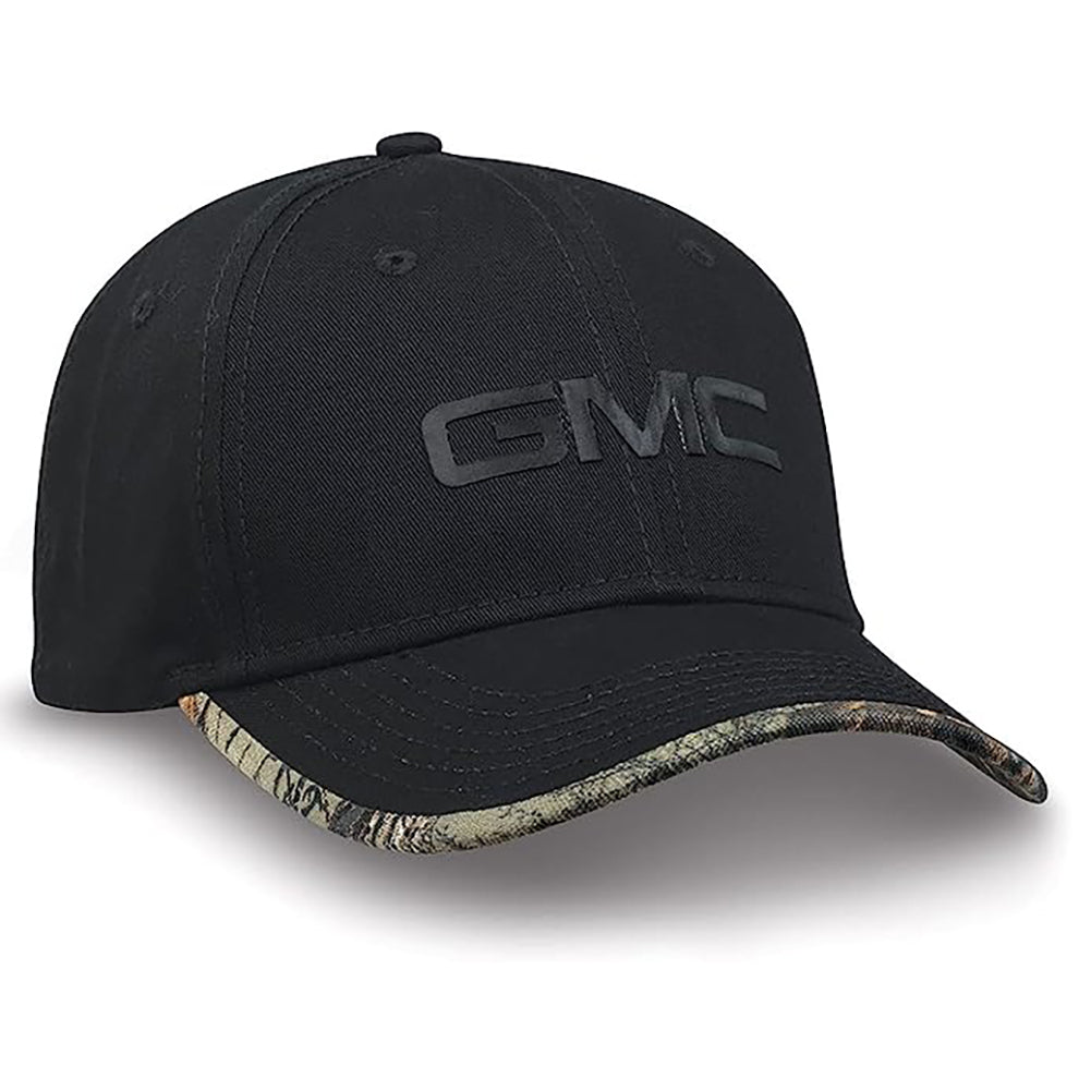 GMC Camo Trim Cap - Structured Black Twill Hat-SR1 Performance