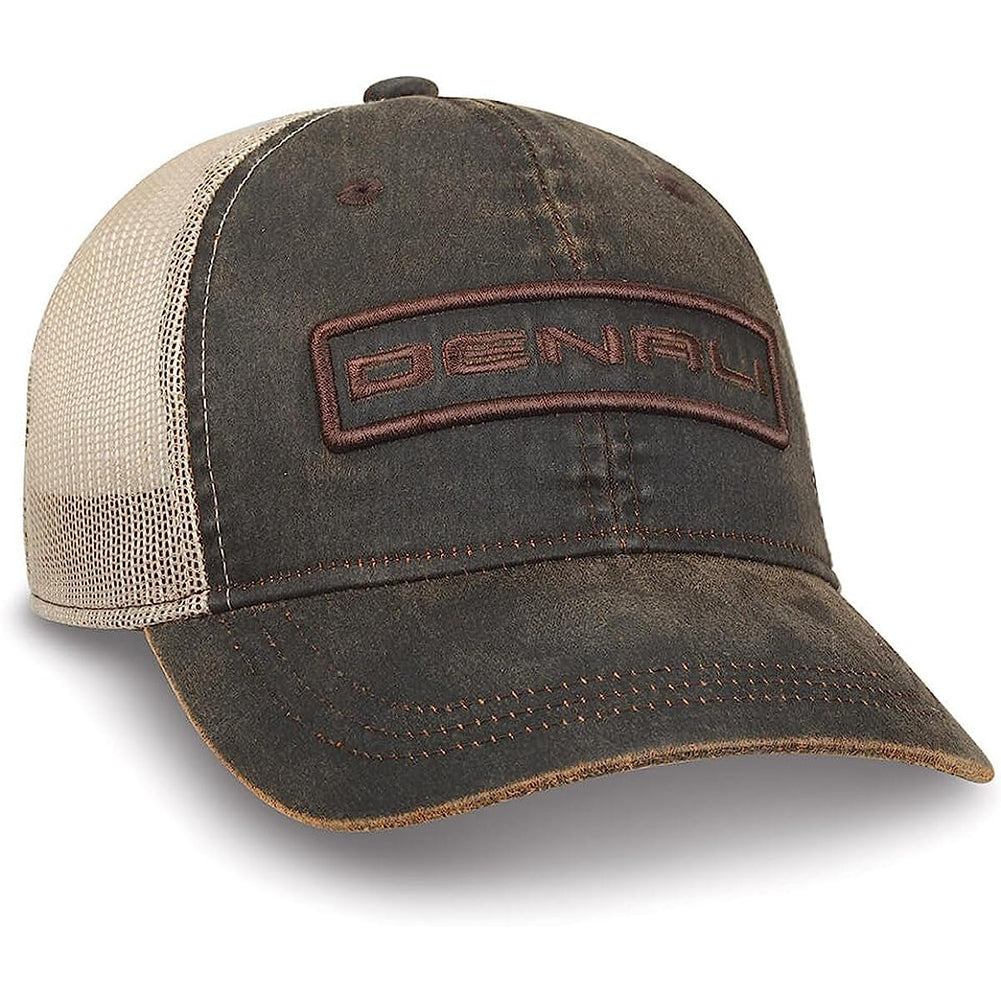 GMC Denali Waxy Cotton Mesh Back Hat - Vintage Unstructured Cap-SR1 Performance