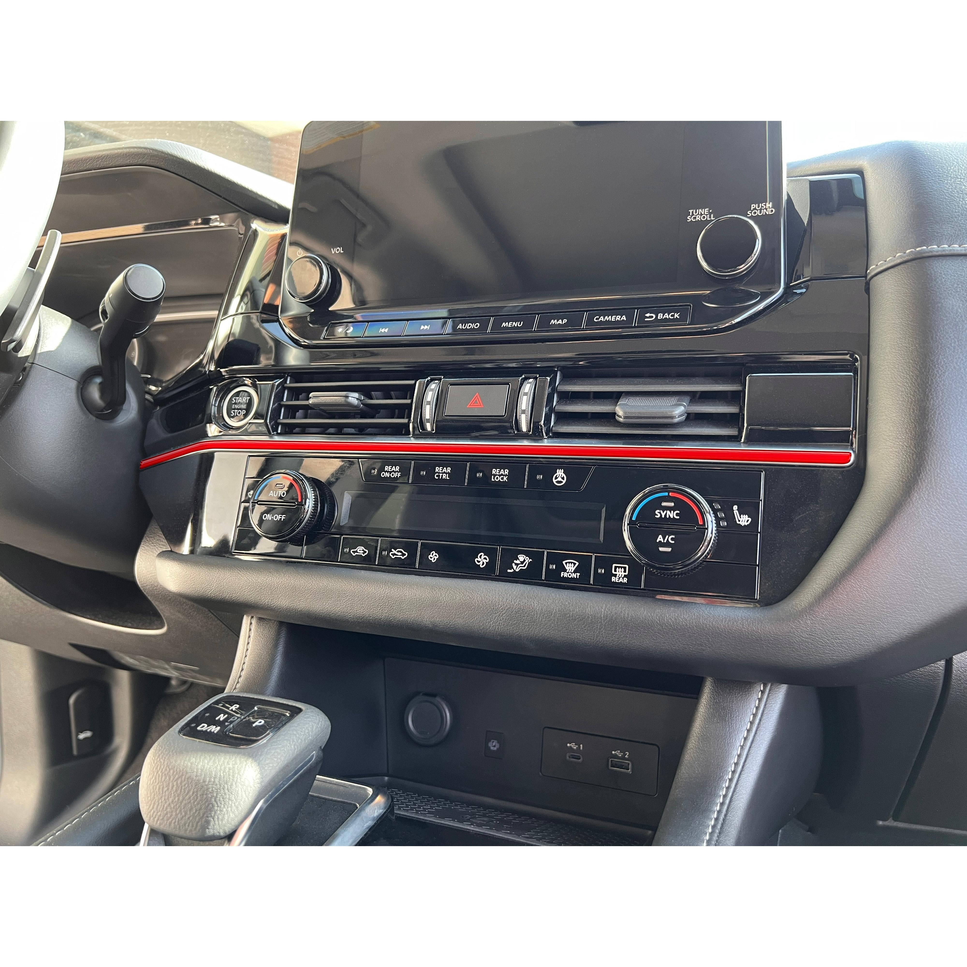 Climate Control Line Accent Trim Fits 2022-2025 Nissan Pathfinder