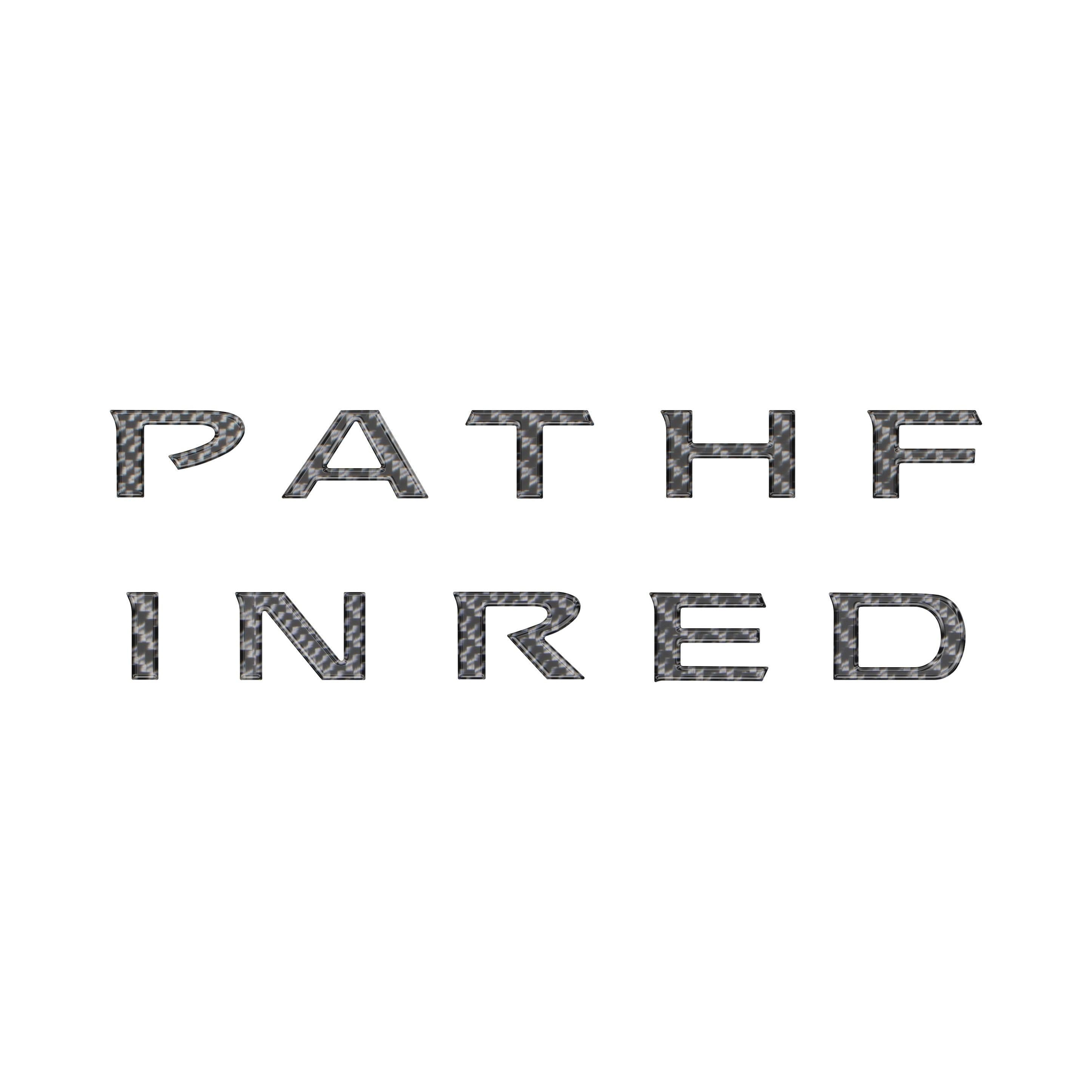 Rear Hatch Letter Overlays Fits 2022-2025 Nissan Pathfinder