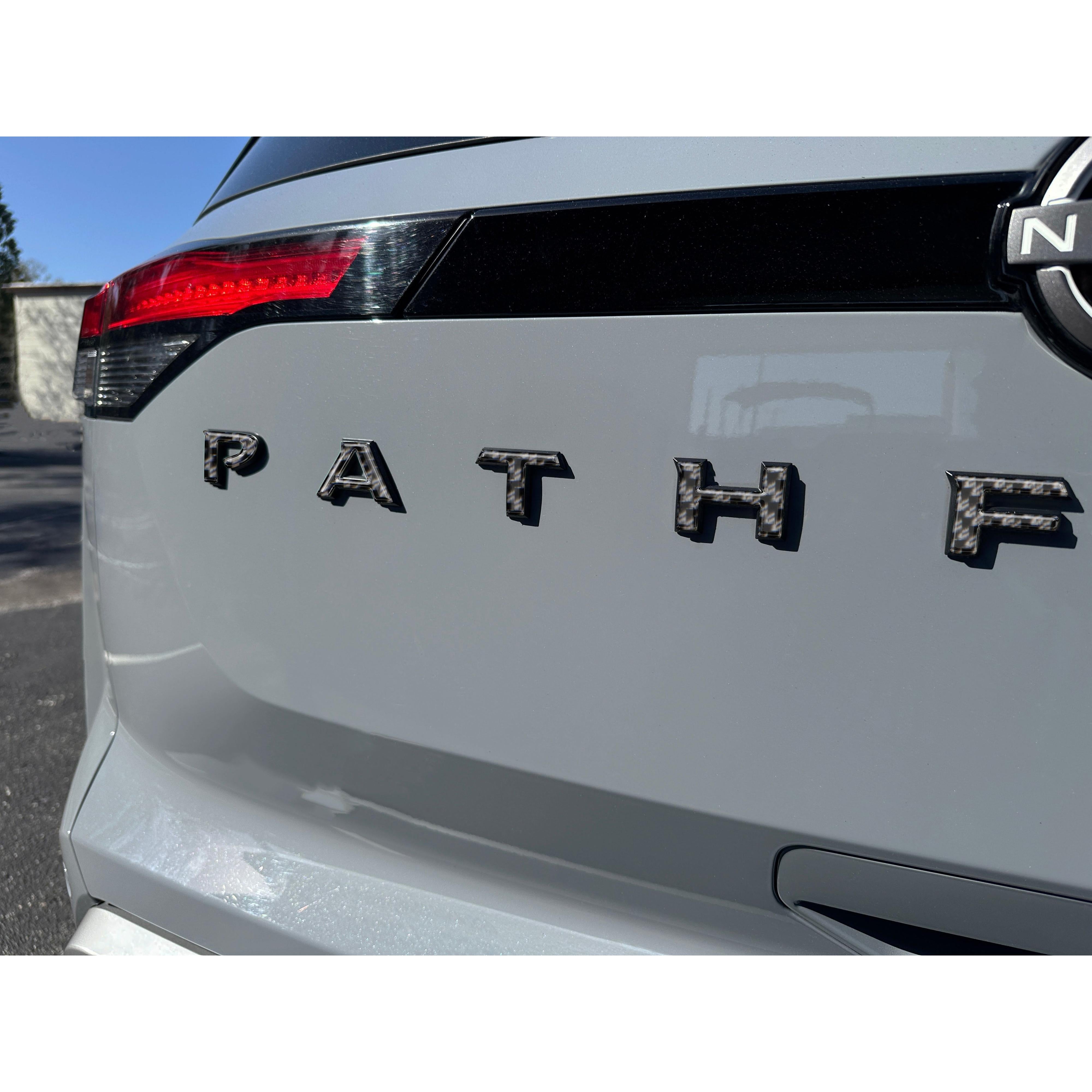 Rear Hatch Letter Overlays Fits 2022-2025 Nissan Pathfinder