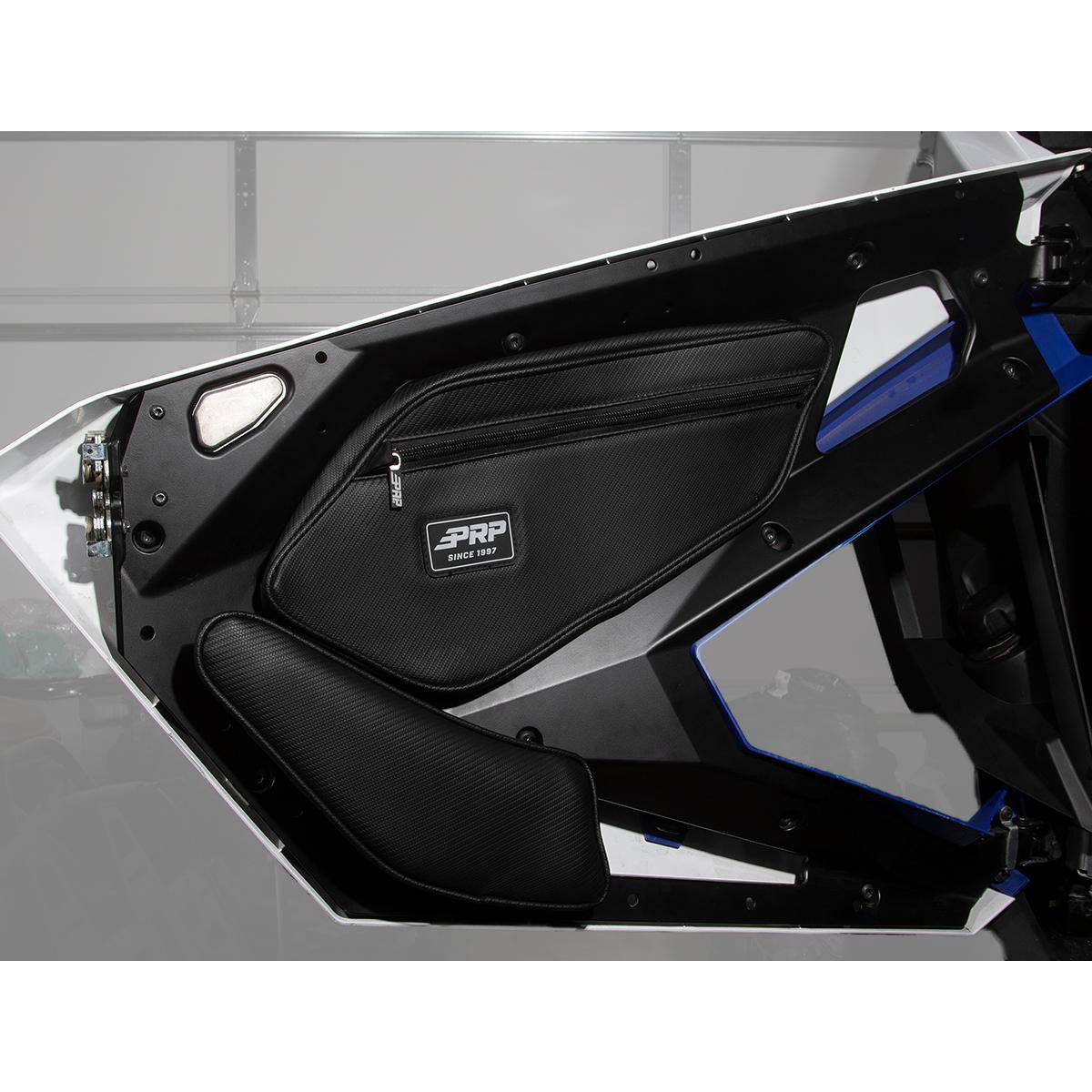 2020-2025 Polaris RZR UTV Front Door Bags with Knee Pads by PRP Seats (Pair)-SR1 Performance