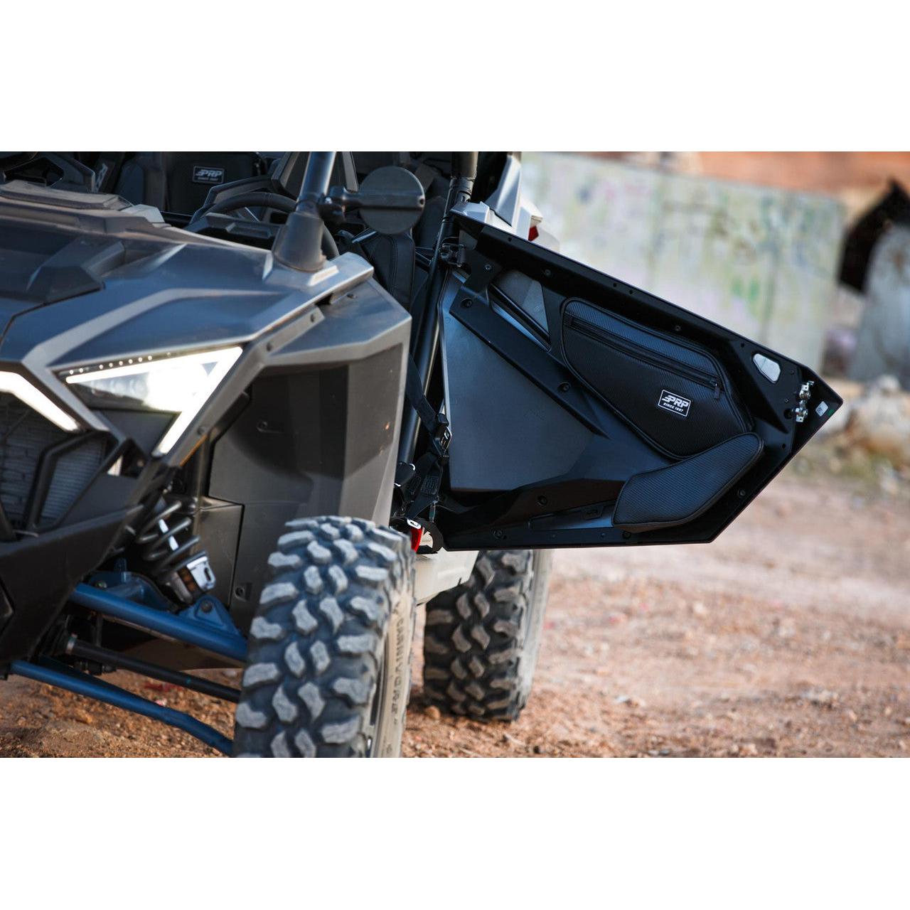 2020-2025 Polaris RZR UTV Front Door Bags with Knee Pads by PRP Seats (Pair)-SR1 Performance