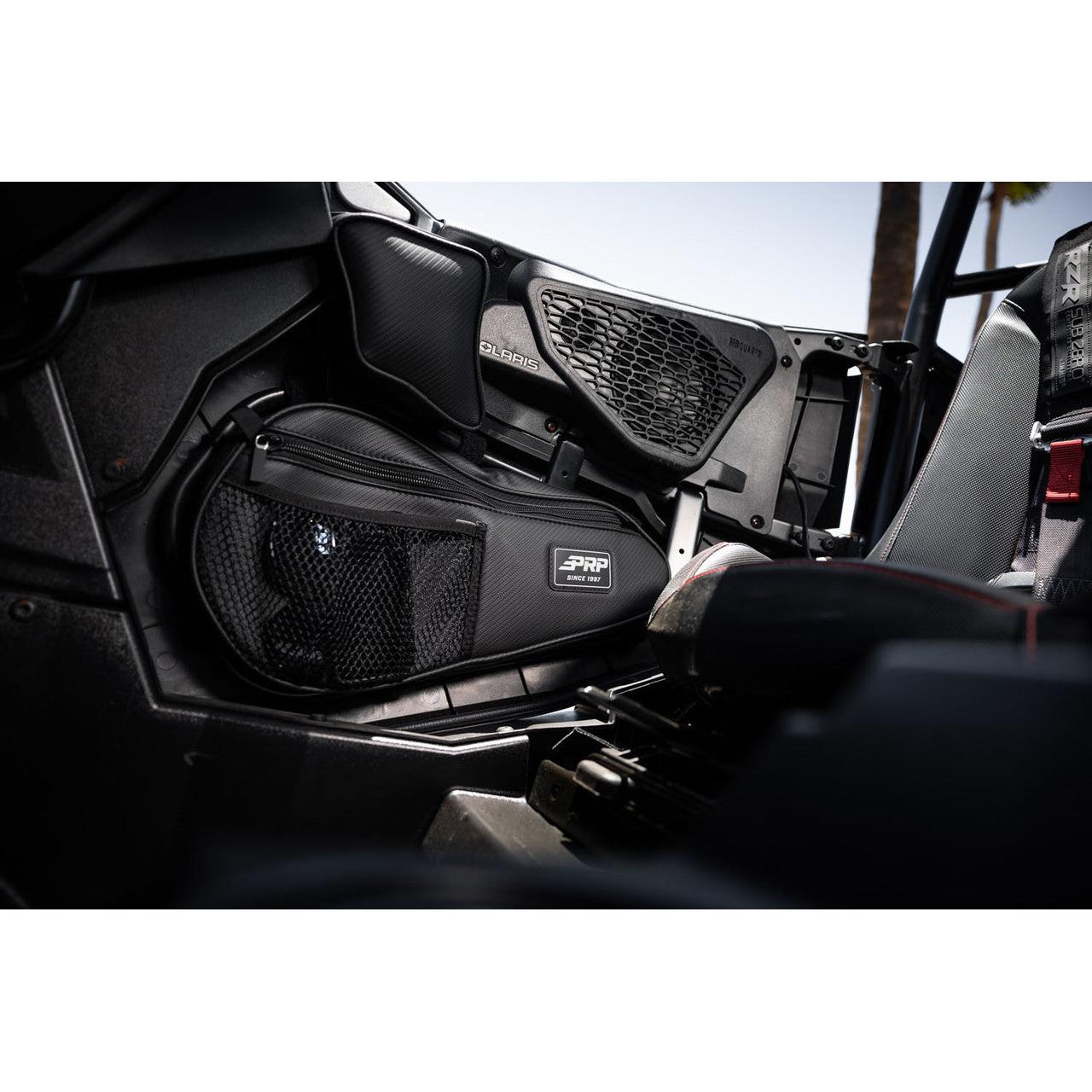 2014-2025 RZR UTV Lower Door Bags with Knee Pads by PRP Seats (Pair)-SR1 Performance