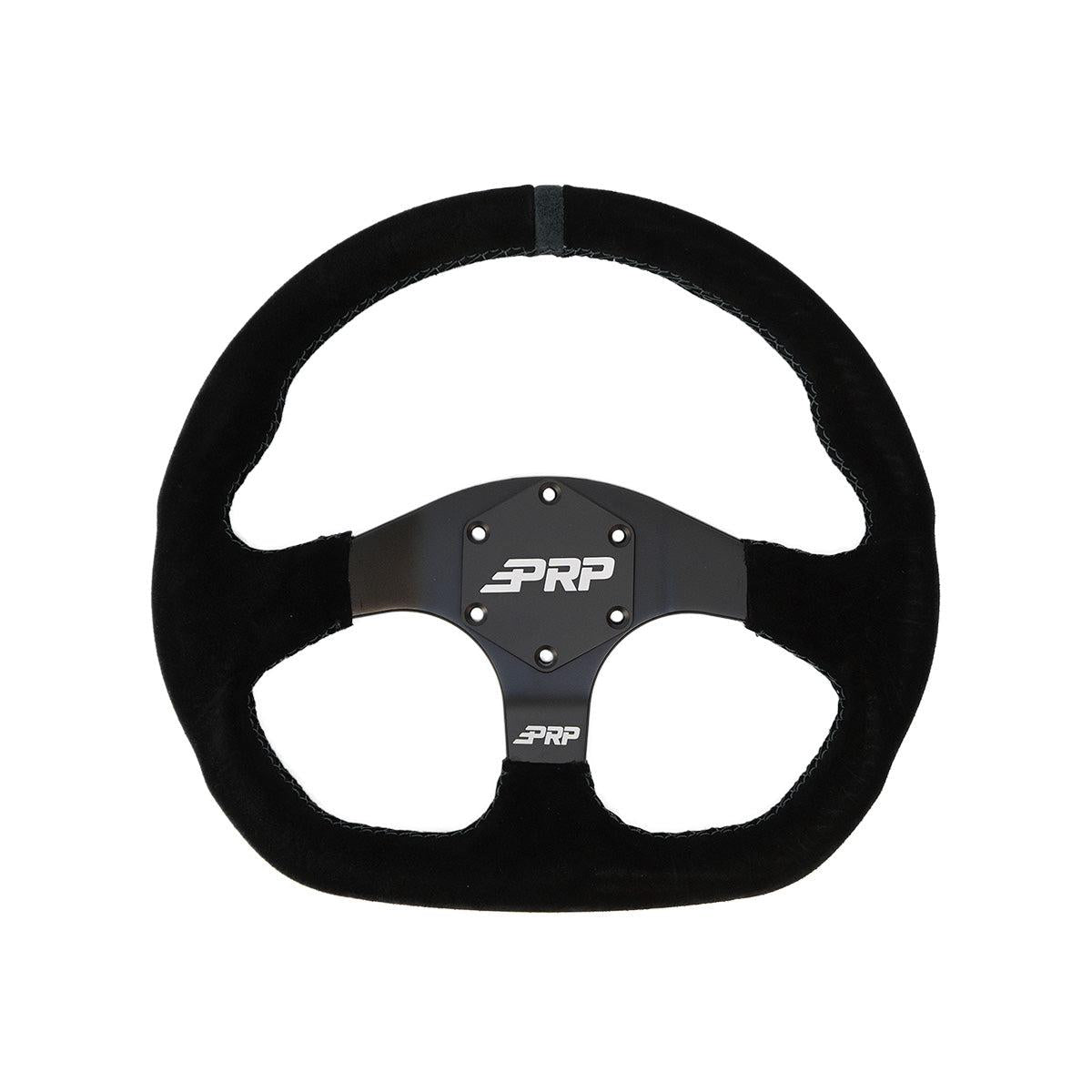 PRP Seats Off Road UTV Comp-R Flat Steering Wheel - Aluminum with Suede Grip-SR1 Performance
