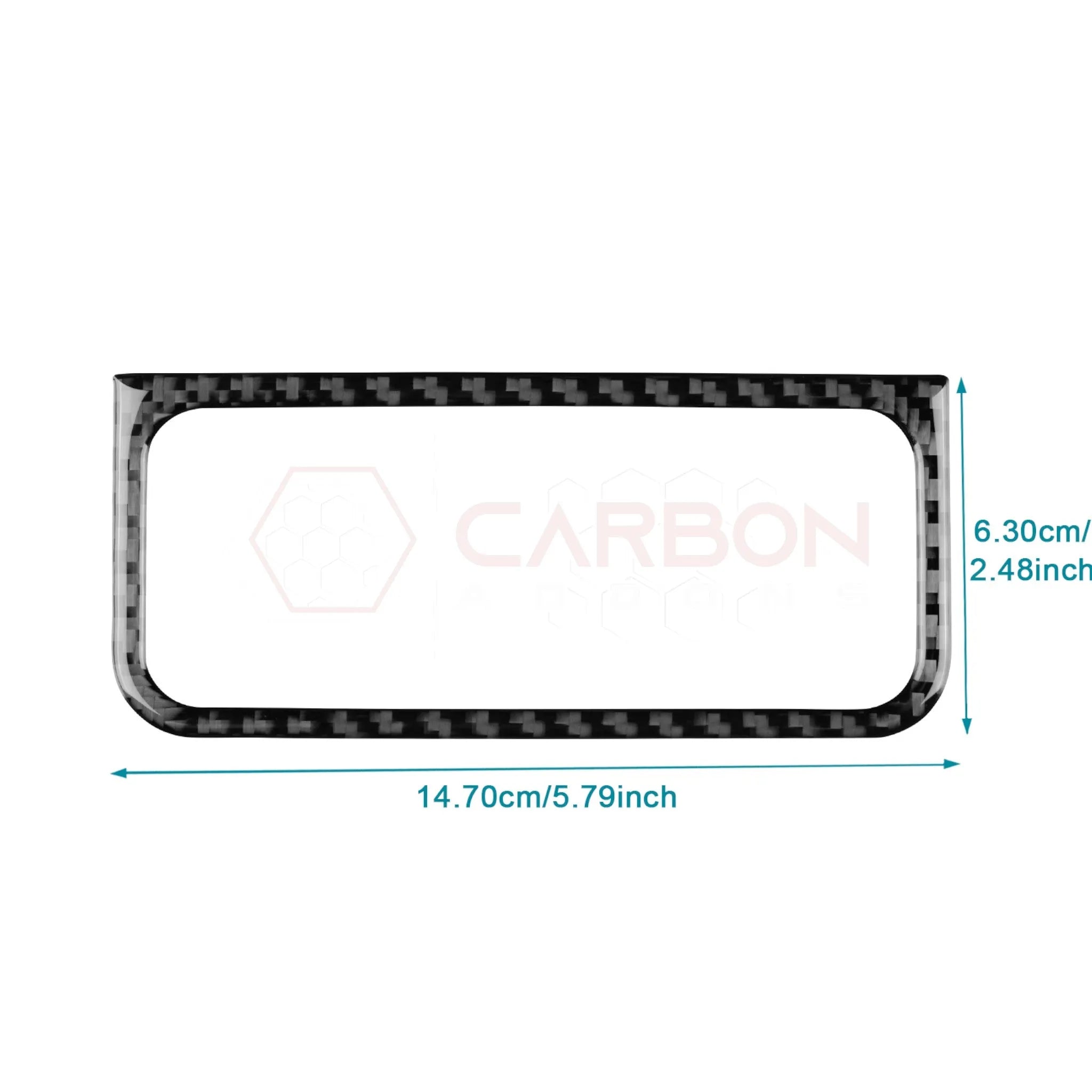 2024+ S650 Mustang Real Carbon Fiber Headlight Control Outer Trim Overlay