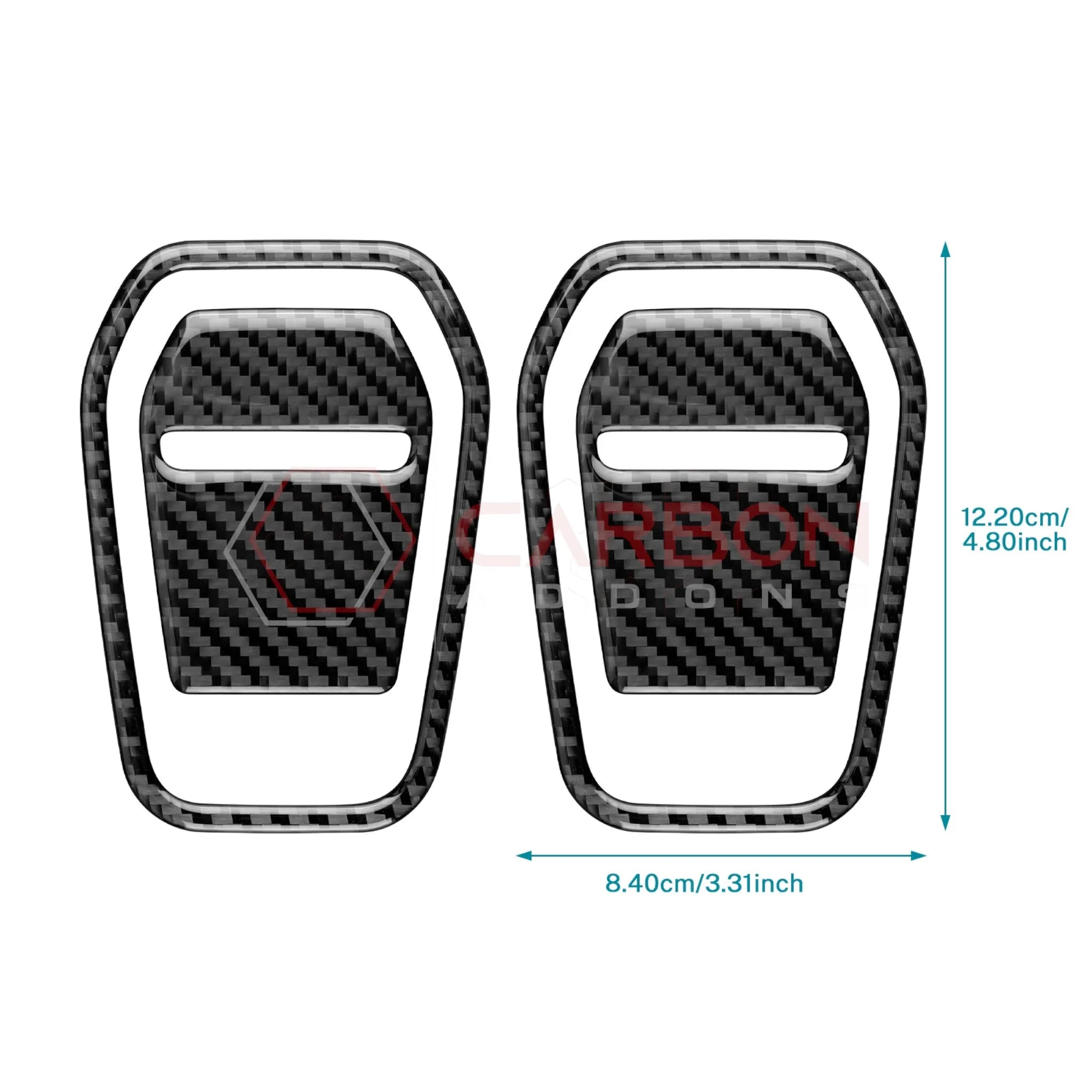 2024+ S650 Mustang Real Carbon Fiber Front Seat Recliner Overlay