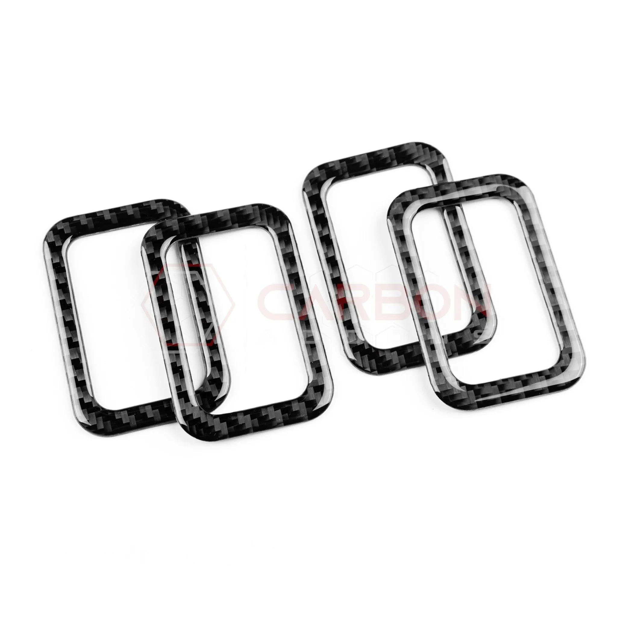 2024+ S650 Mustang Real Carbon Fiber Rear Baby Seat Latch Trim Overlay