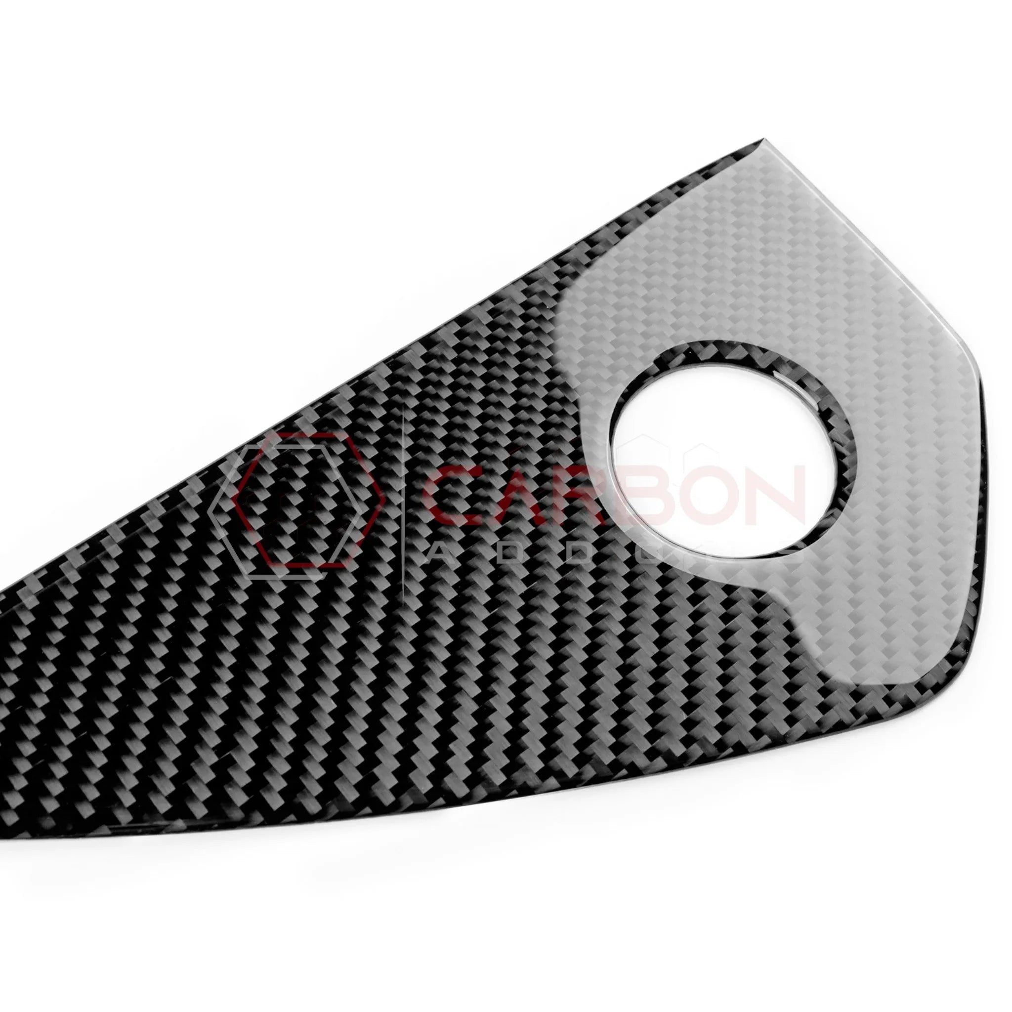 2024+ S650 Mustang Real Carbon Fiber Dash Side Panel Trim Overlay