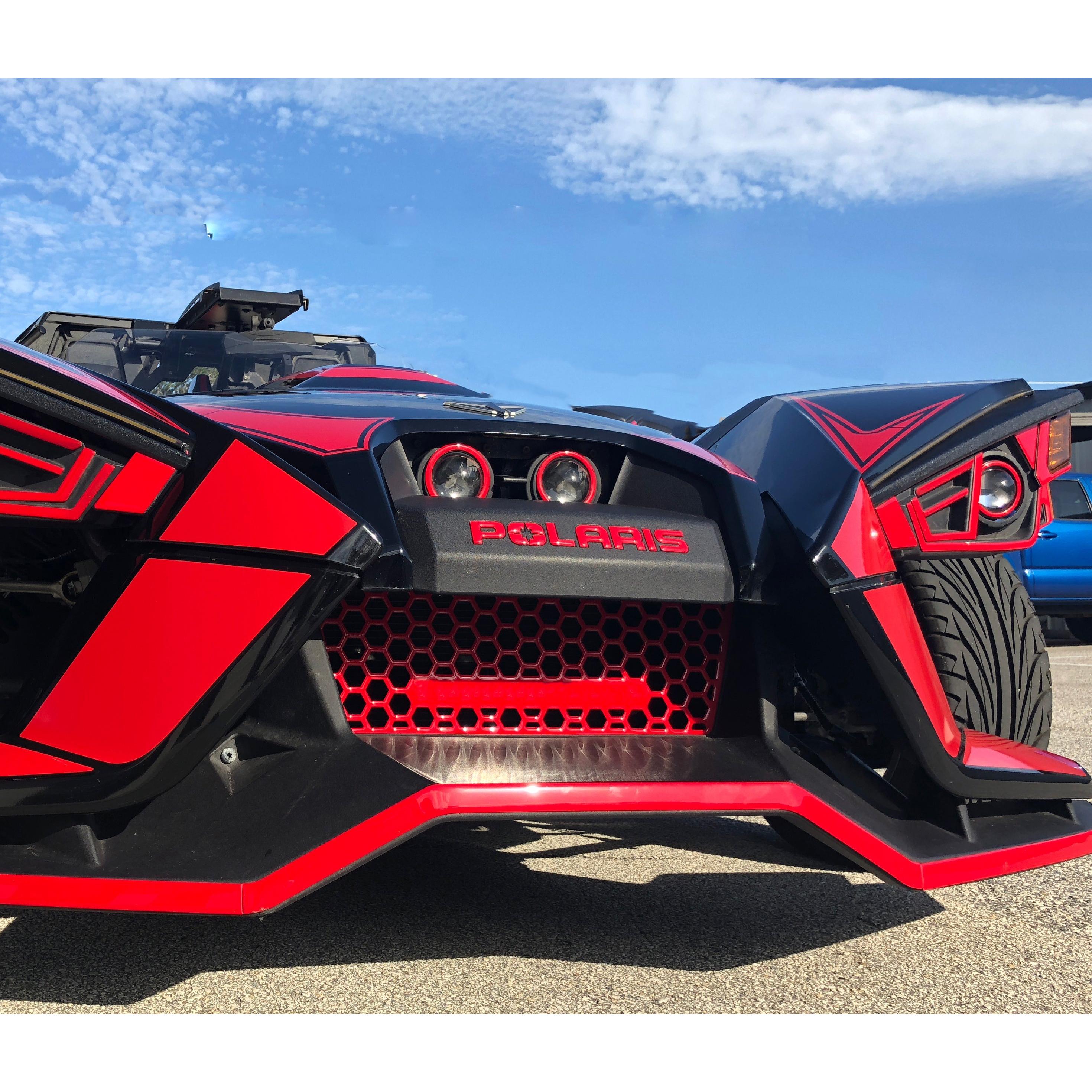 "POLARIS" Front Fascia Letter Inserts Fits 2015-2026 Polaris Slingshot