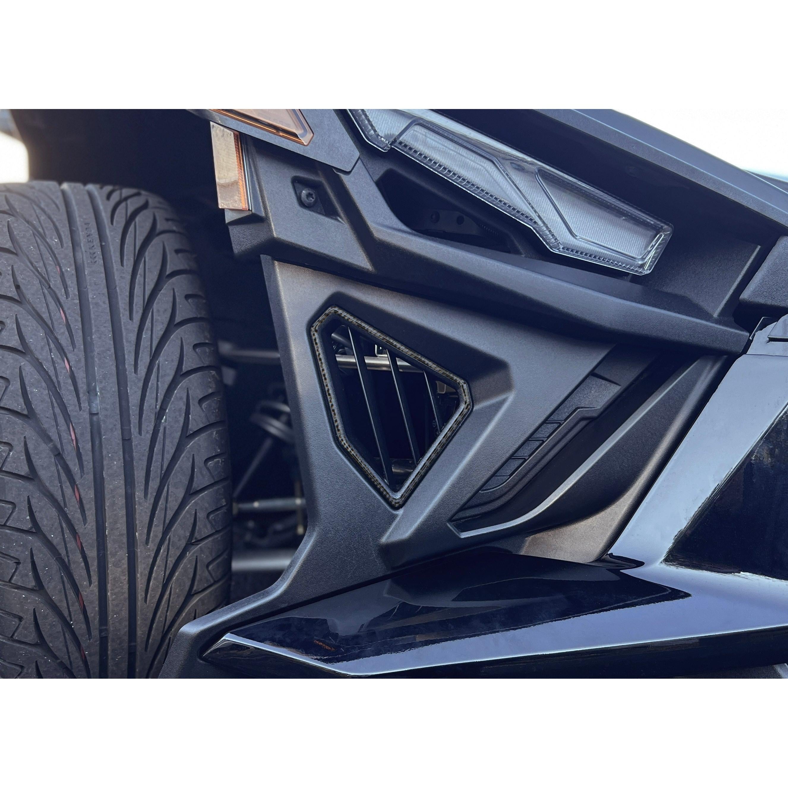 Front Fender Vent Accent Trim Fits 2020-2026 Polaris Slingshot