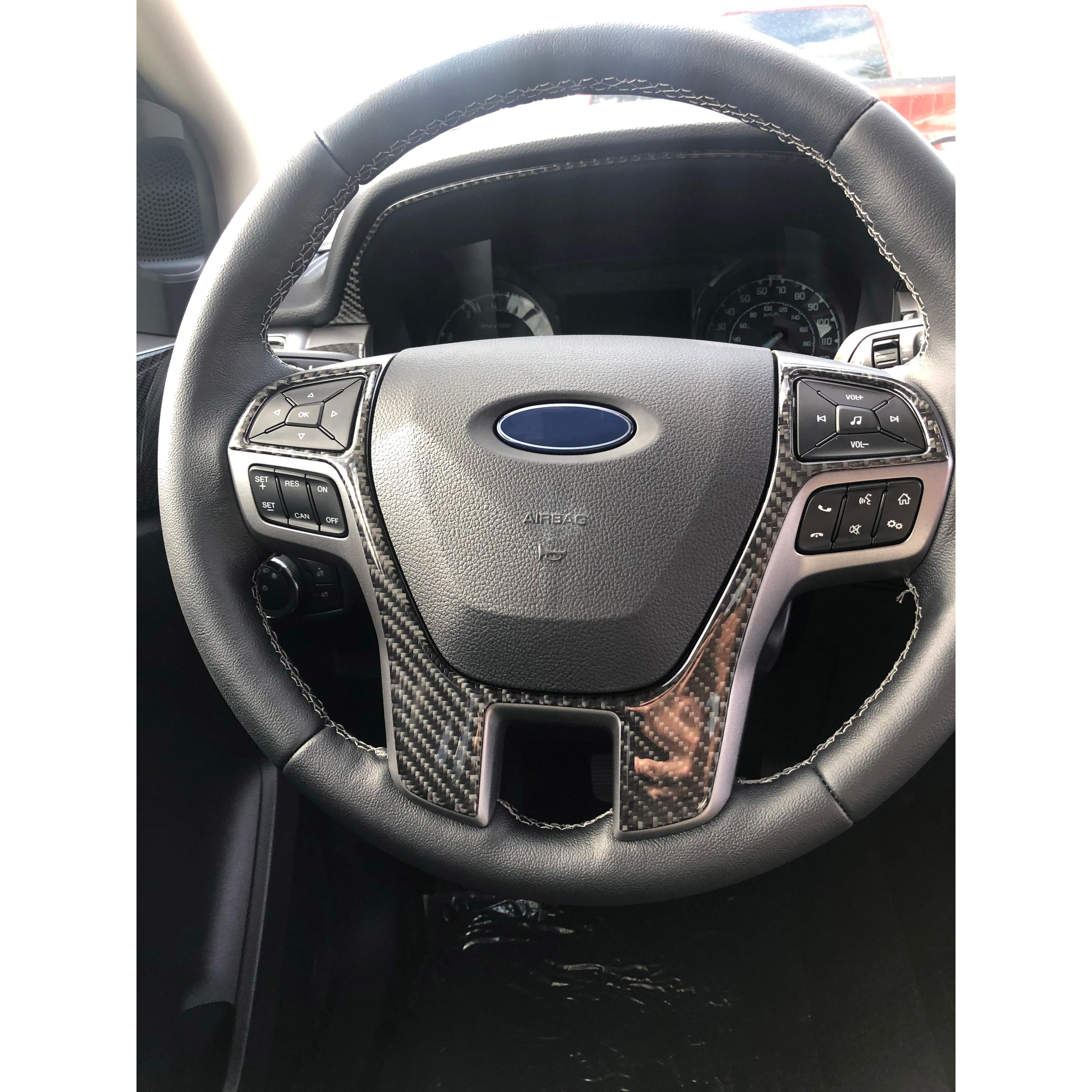 Steering Wheel Accent Overlay Fits 2019-2023 Ford Ranger