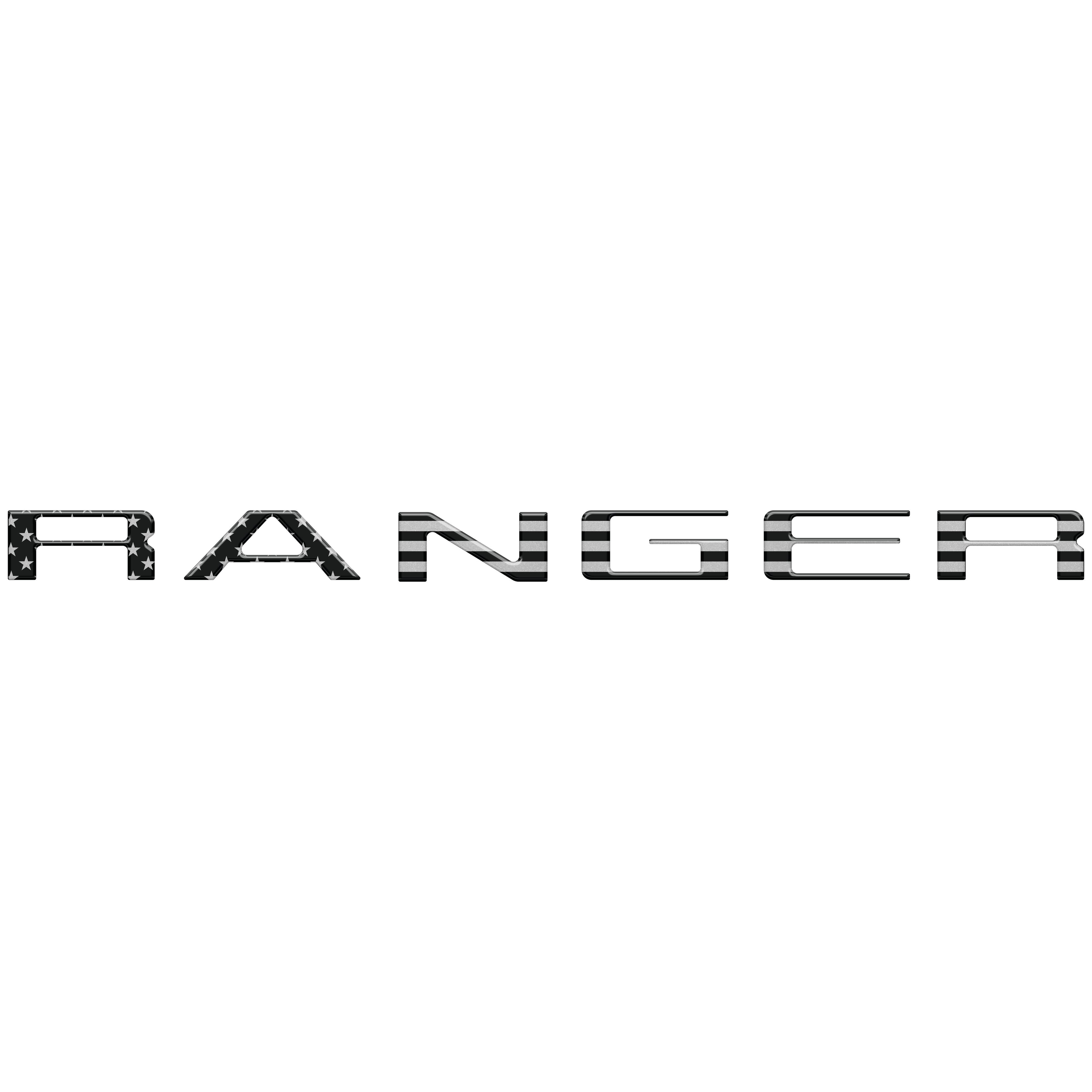 Tailgate Letter Inserts Fits 2019-2023 Ford Ranger